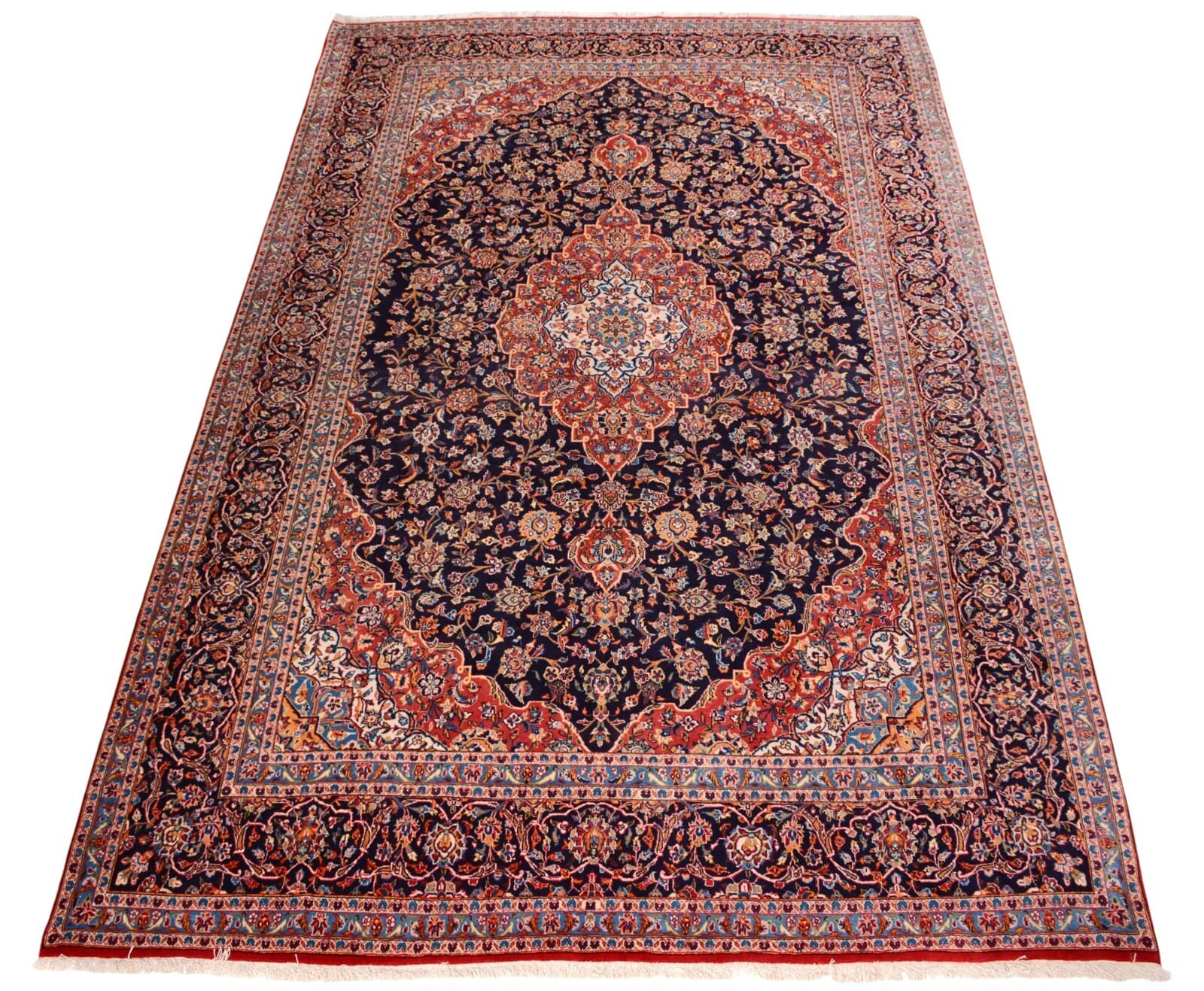 Handgeknüpfter Perser Teppich Kashan 442x296 cm, 350.000 Knoten