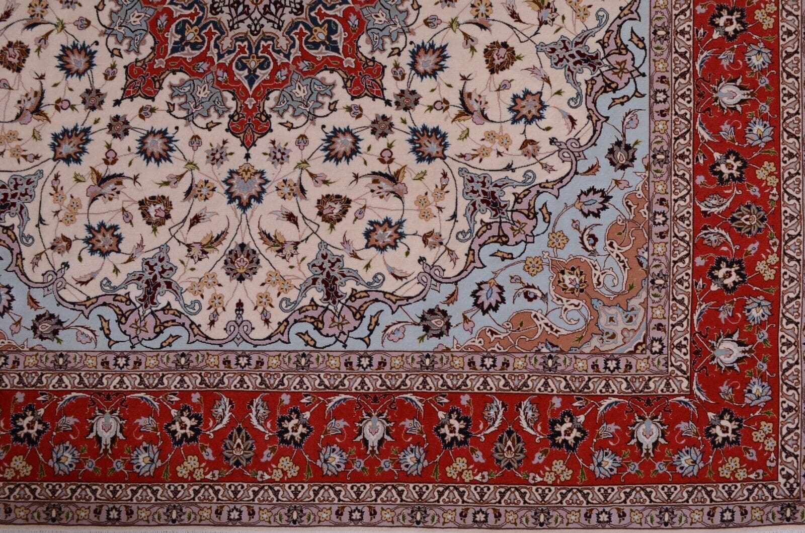 Orientteppich Tabriz 251x251 cm, 550.000 Knoten, handgeknüpft