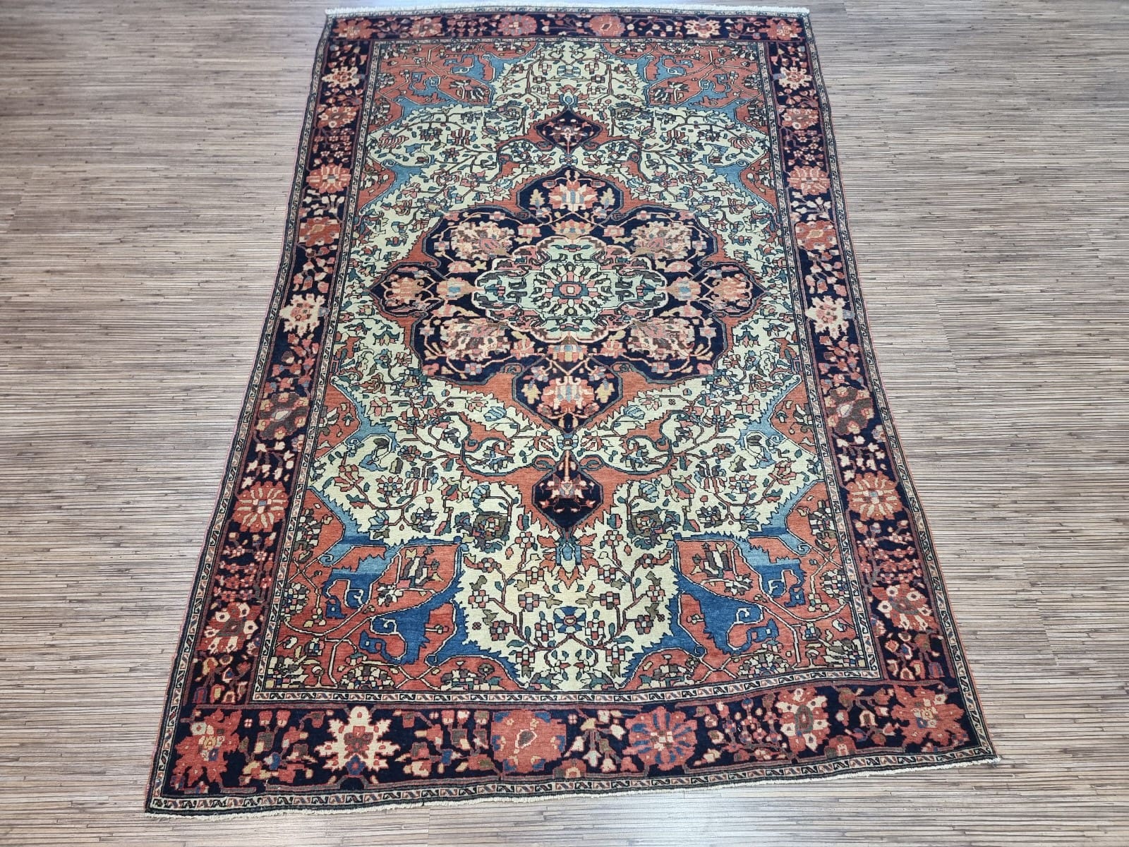 Wunderschöner Antiker Persischer Ferahan 201x127 cm, handgeknüpft