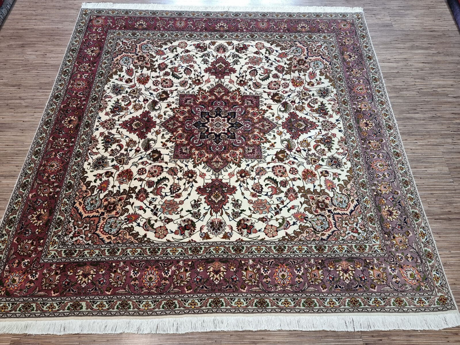 Wunderschöner Persischer Täbriz 200x197 cm², 500.000 Knoten, handgeknüpft H1