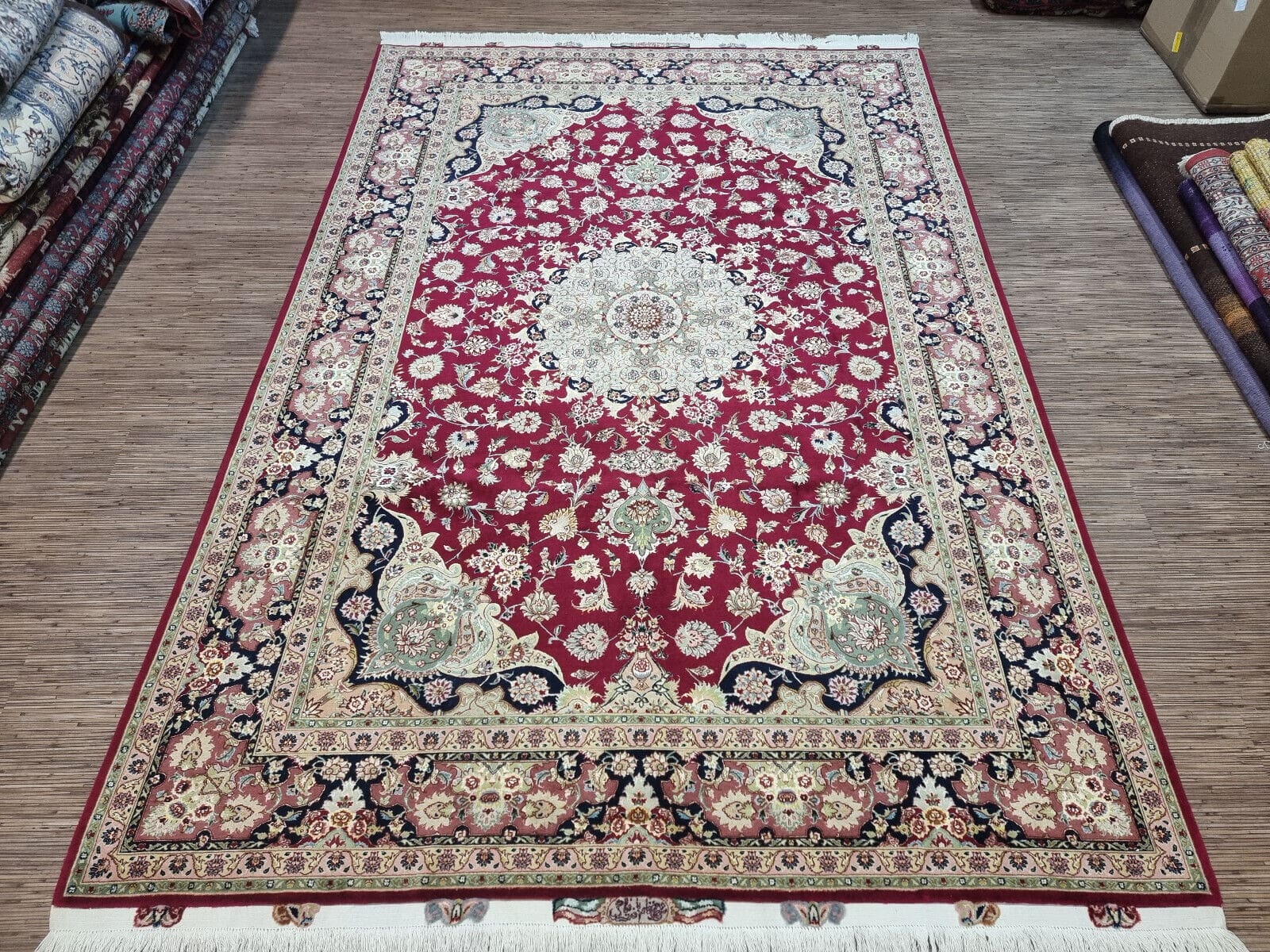 Wunderschöner Persischer Täbriz 307x203 cm, 500.000 Knoten, handgeknüpft H1