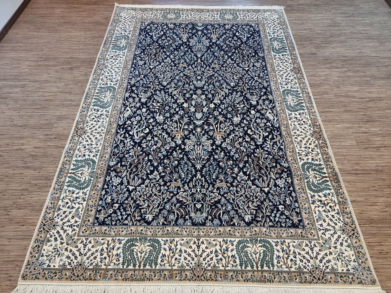 Wunderschöner Persischer Nain 6 La 303x206 cm, 900.000 Knoten, handgeknüpft