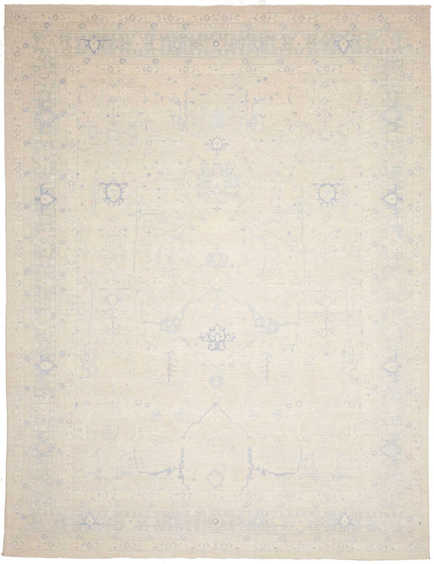 Ziegler Orientteppich 277 x 359cm aus Schurwolle, handgeknüpft