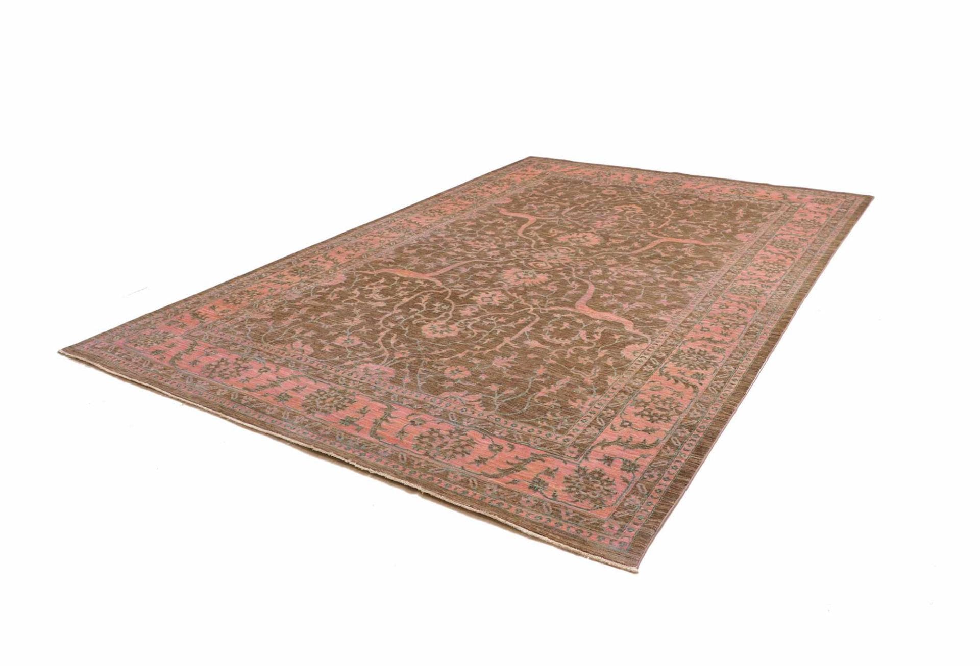 Ziegler Orientteppich 243 x 349cm aus Schurwolle, handgeknüpft