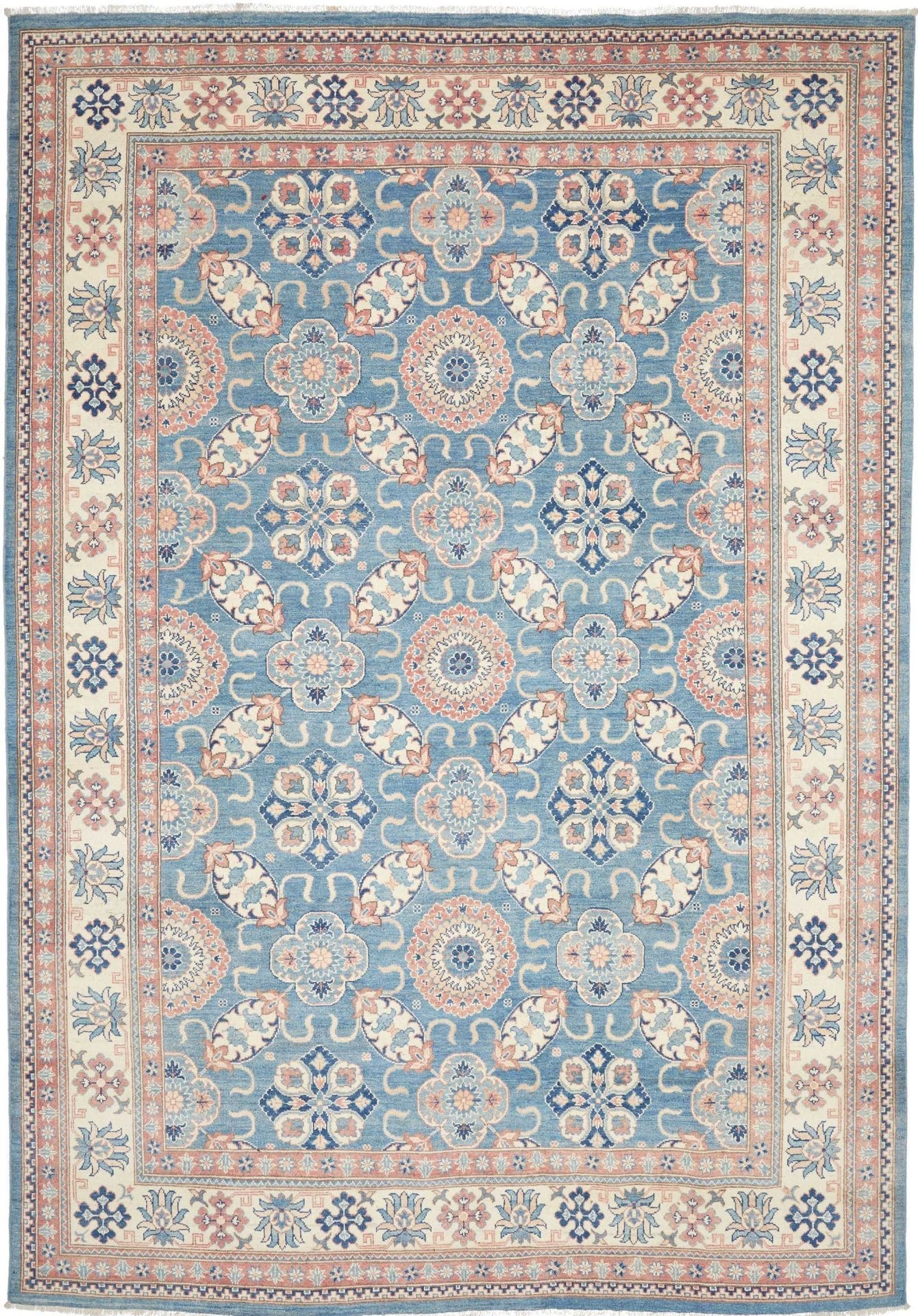Kazak Orientteppich 250 x 350cm, geometrisches Muster, handgeknüpft