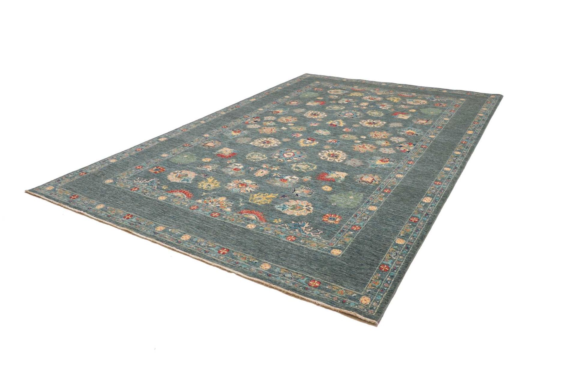 Ziegler Orientteppich 248 x 360cm aus Schurwolle, handgeknüpft