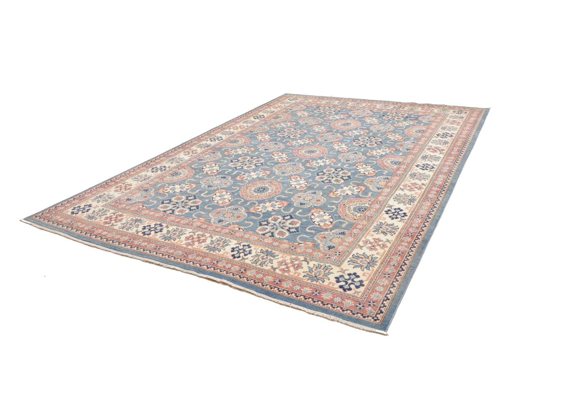 Kazak Orientteppich 250 x 350cm, geometrisches Muster, handgeknüpft