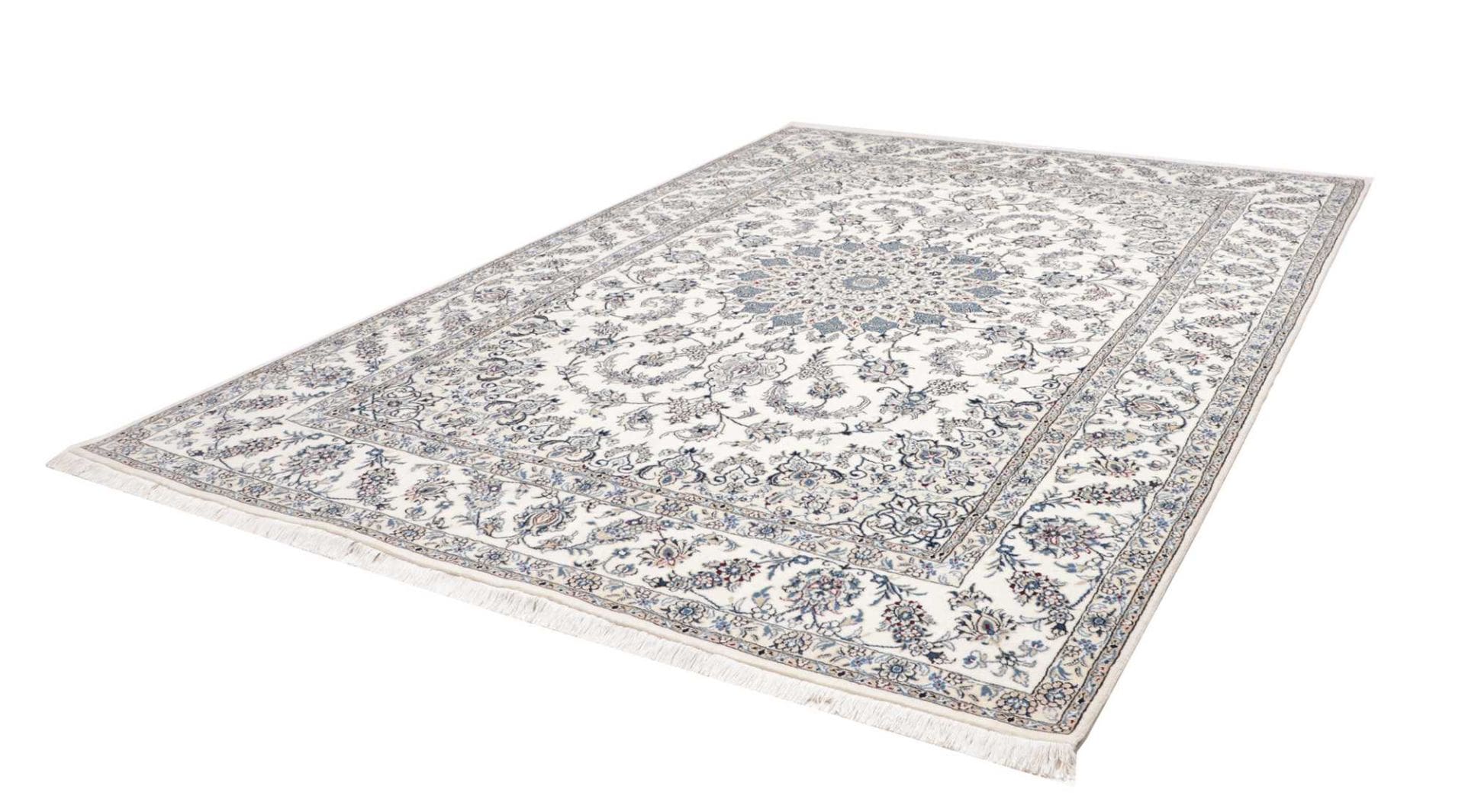 Nain Teppich 252 x 343cm, florale Muster, handgeknüpft, Perserteppich