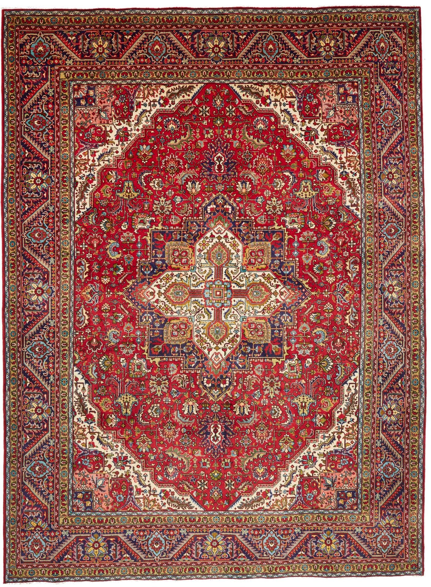 Orientteppich Täbriz 253 x 338 cm, handgeknüpft aus Schurwolle