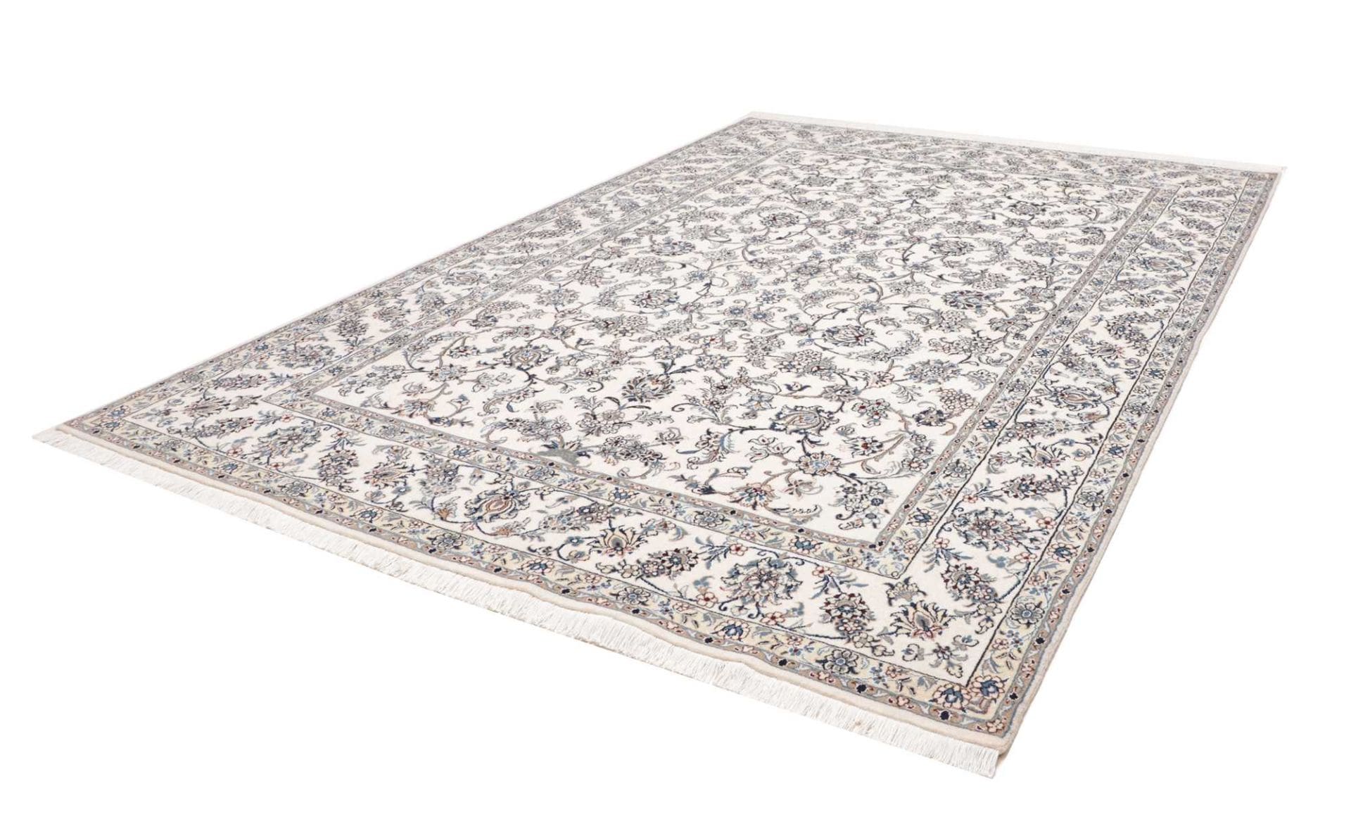 Nain Teppich 251 x 343 cm, florale Muster, Schurwolle, handgeknüpft