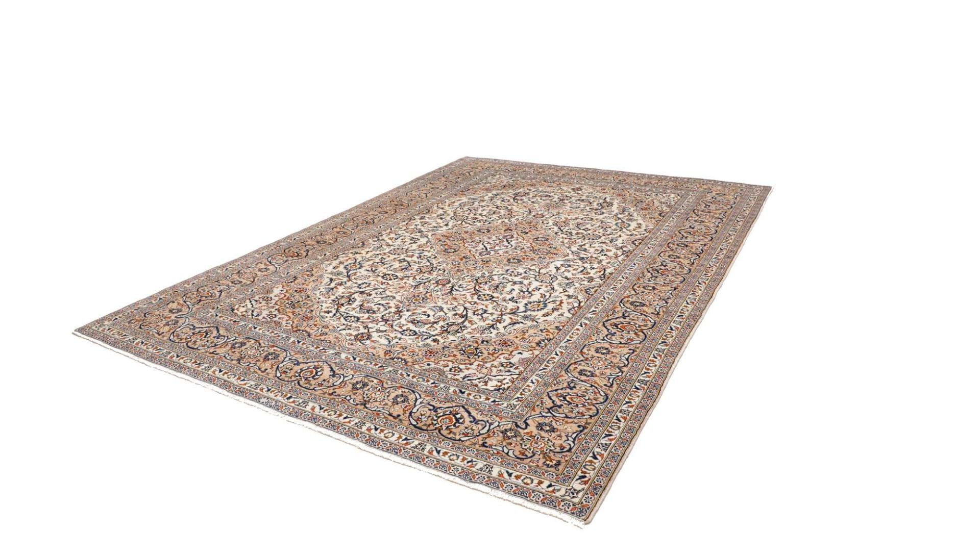 Kashan Teppich 255 x 355cm – handgeknüpft, Perserteppich, Schurwolle