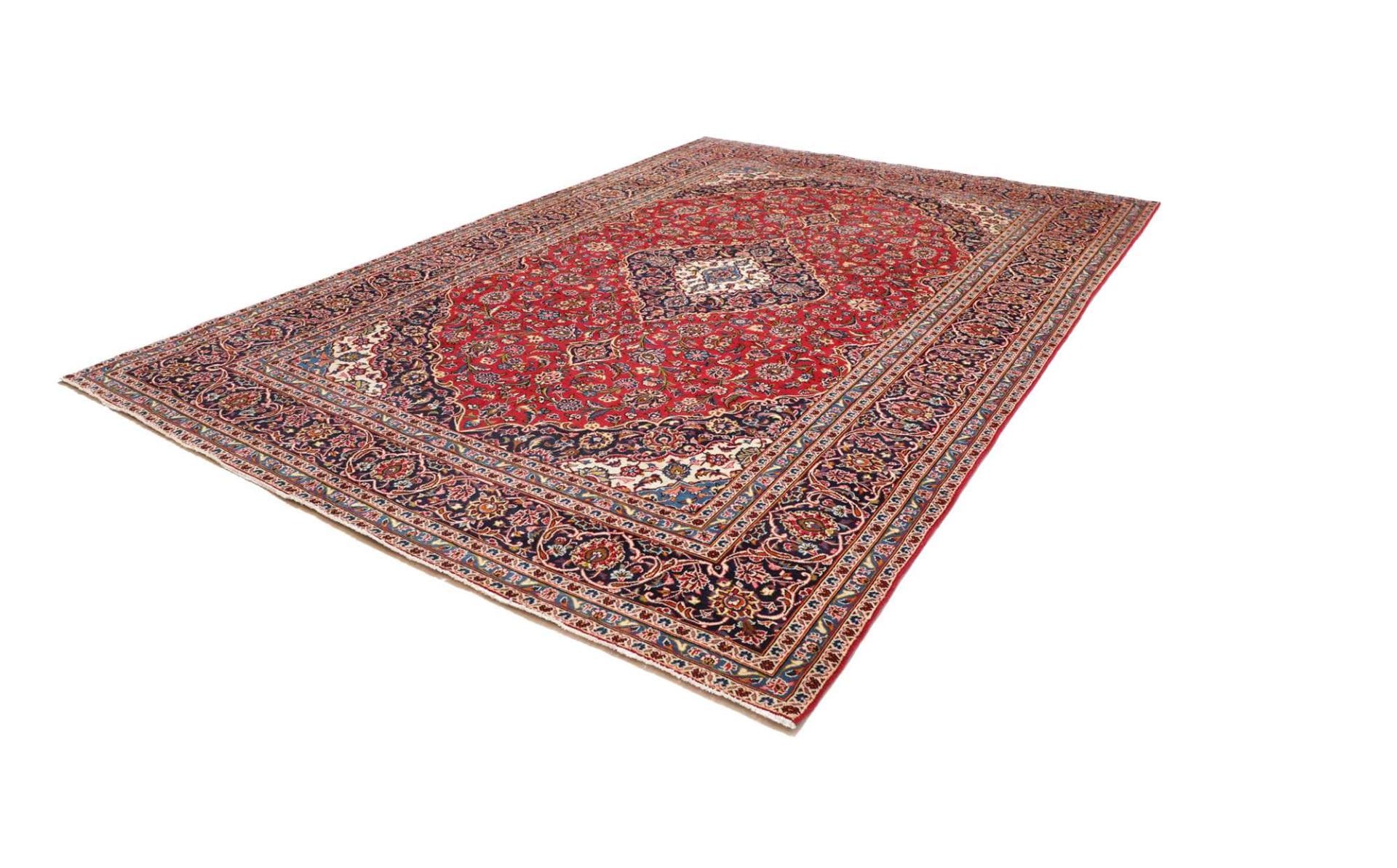 Kashan Teppich 253 x 365 cm - Handgeknüpft, Perserteppich