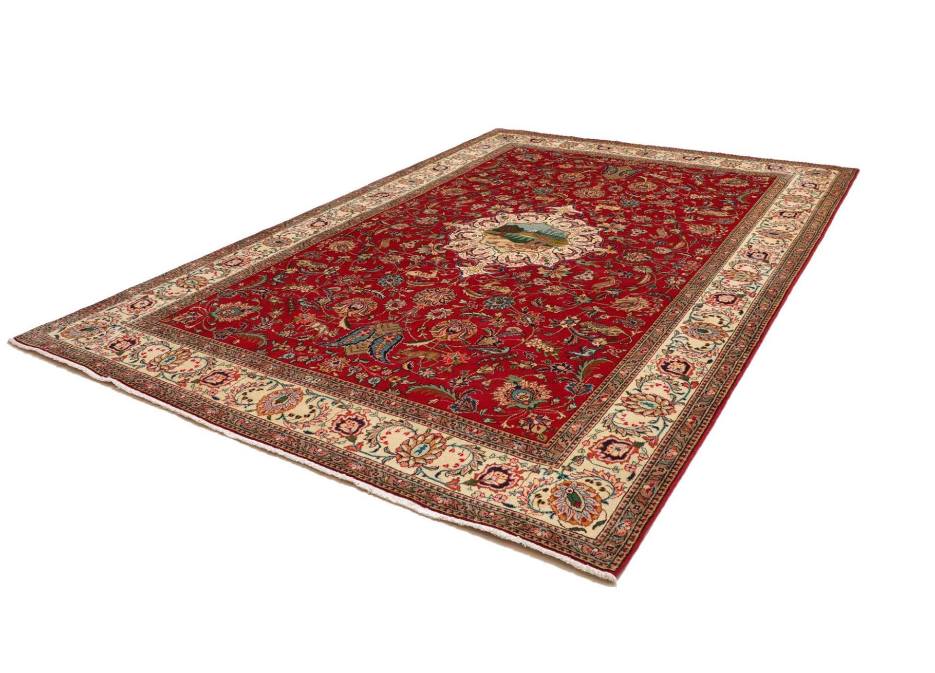 Orientteppich Täbriz 245 x 343 cm, handgeknüpft, Schurwolle H1
