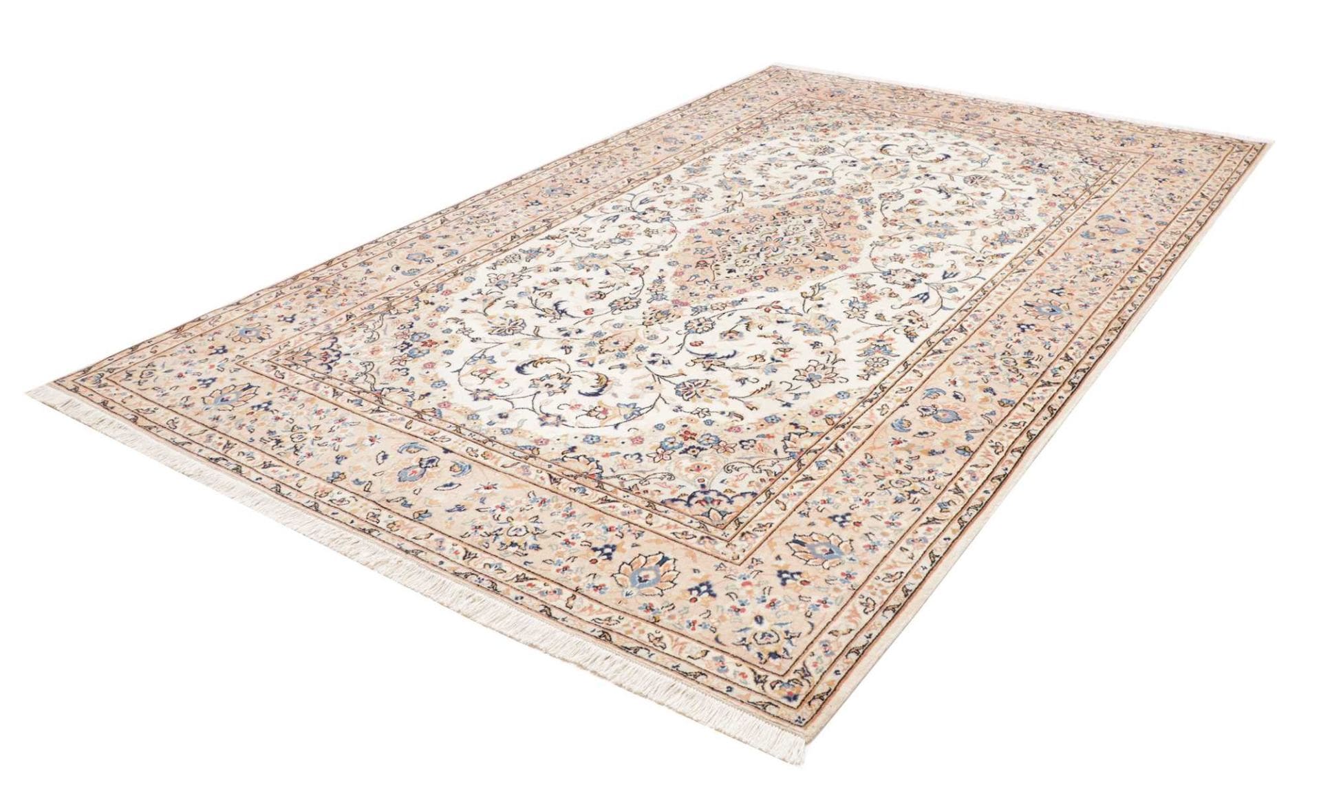 Kashan Teppich 203 x 305 cm, handgeknüpft, aus Schurwolle, Perserteppich