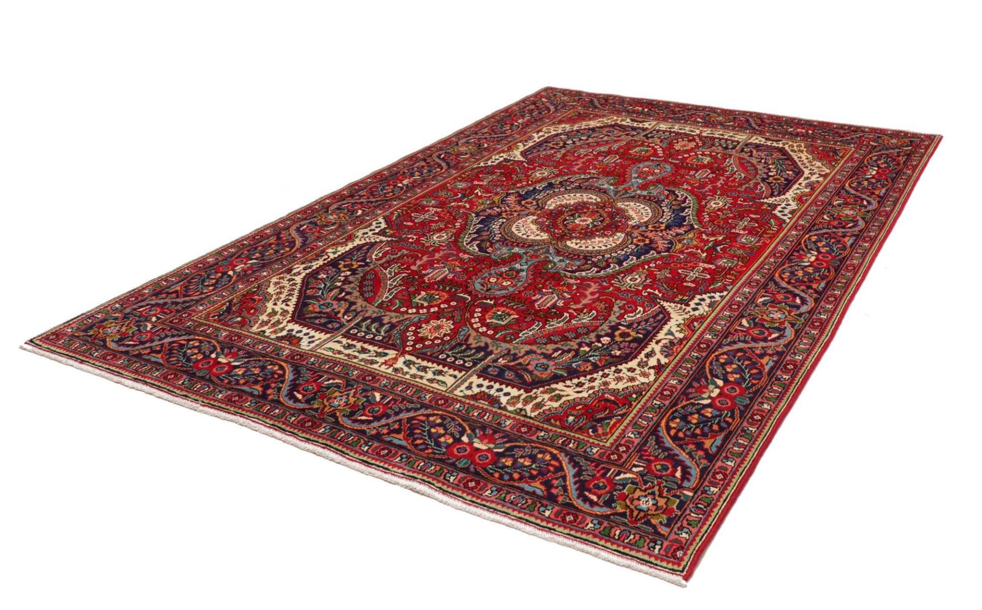 Täbriz Teppich 203 x 290 cm, Schurwolle, handgeknüpft, Perserteppich