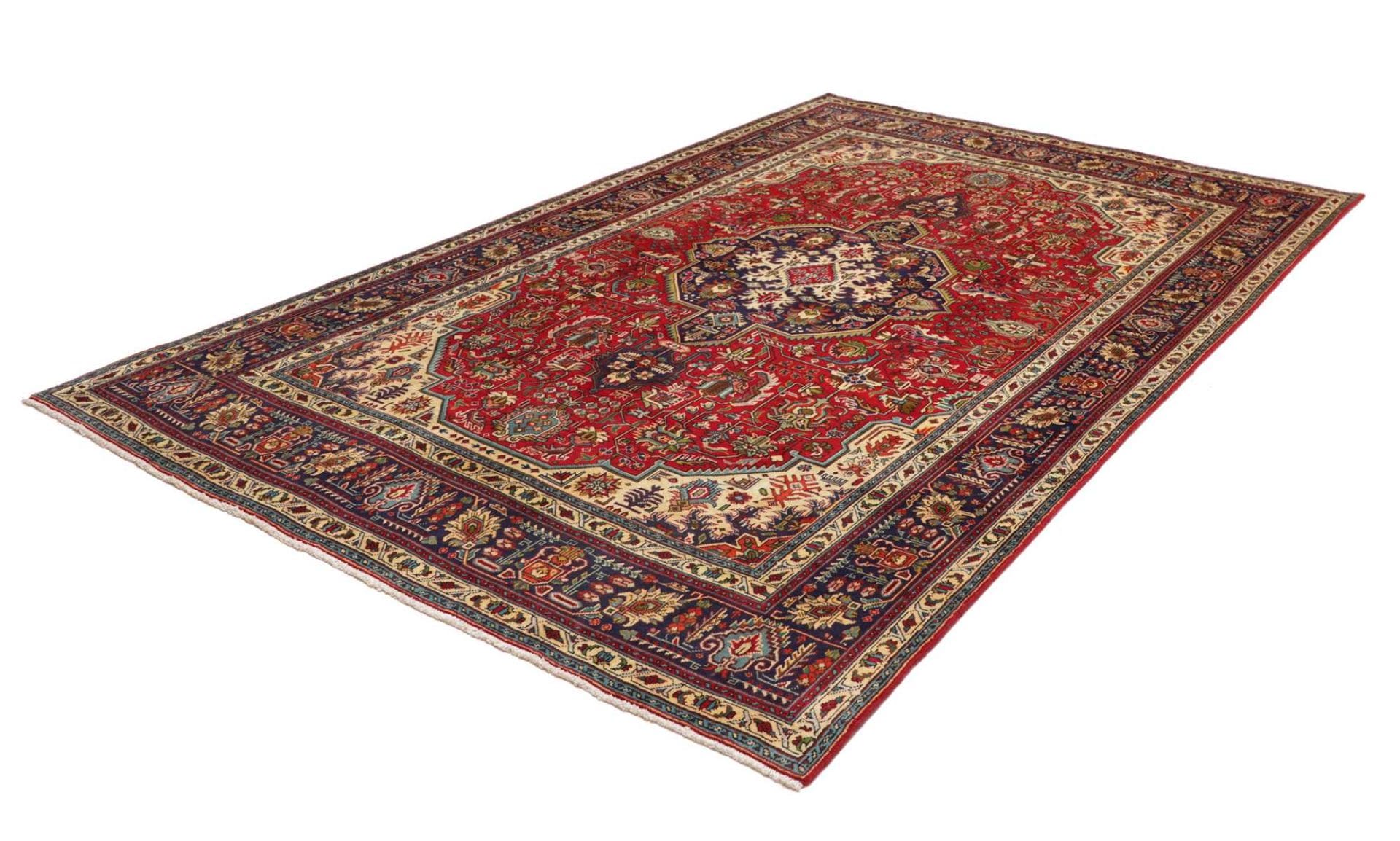 Täbriz Teppich 203 x 303 cm - Handgeknüpft aus Schurwolle, Perserteppich