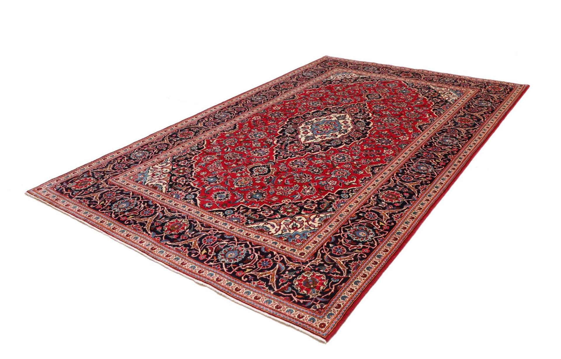 Kashan Teppich 198 x 305 cm – Perserteppich, handgeknüpft, Wolle