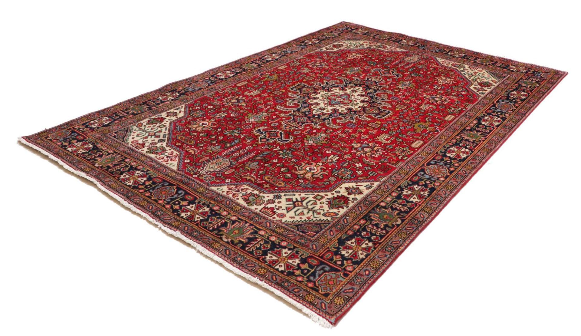 Täbriz Teppich 203 x 277 cm, handgeknüpft, aus Schurwolle, Perserteppich