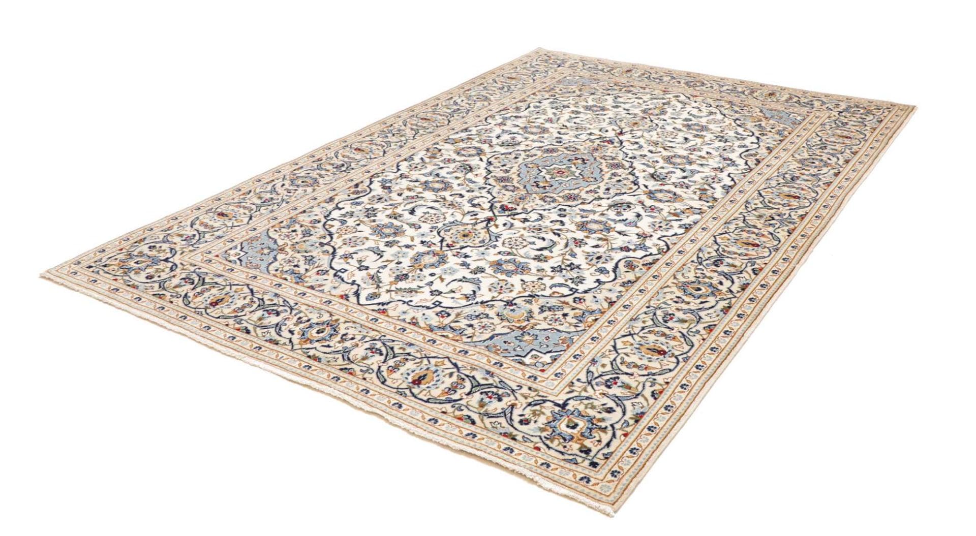 Kashan Teppich 200 x 290 cm | Perserteppich aus Schurwolle | handgeknüpft
