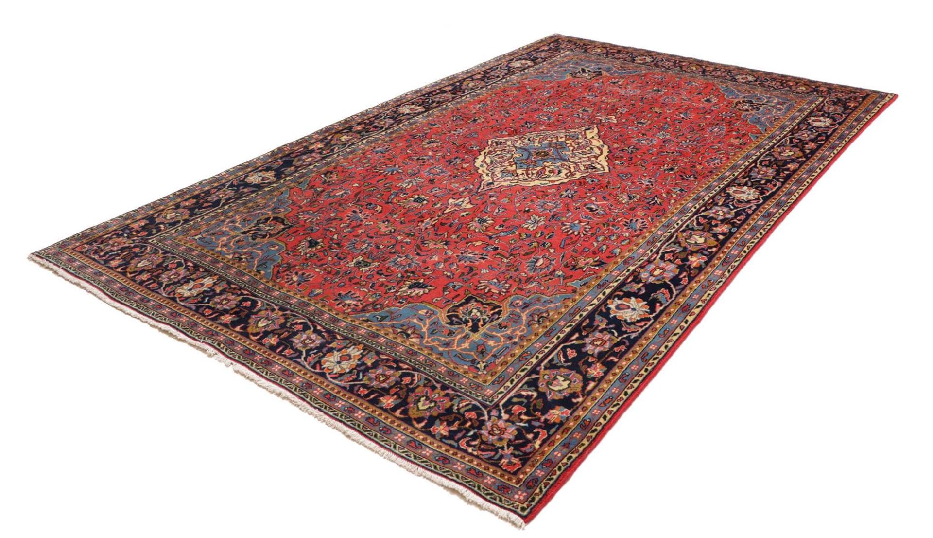 Sarough Teppich 201 x 315 cm, handgeknüpft, Schurwolle, Perserteppich