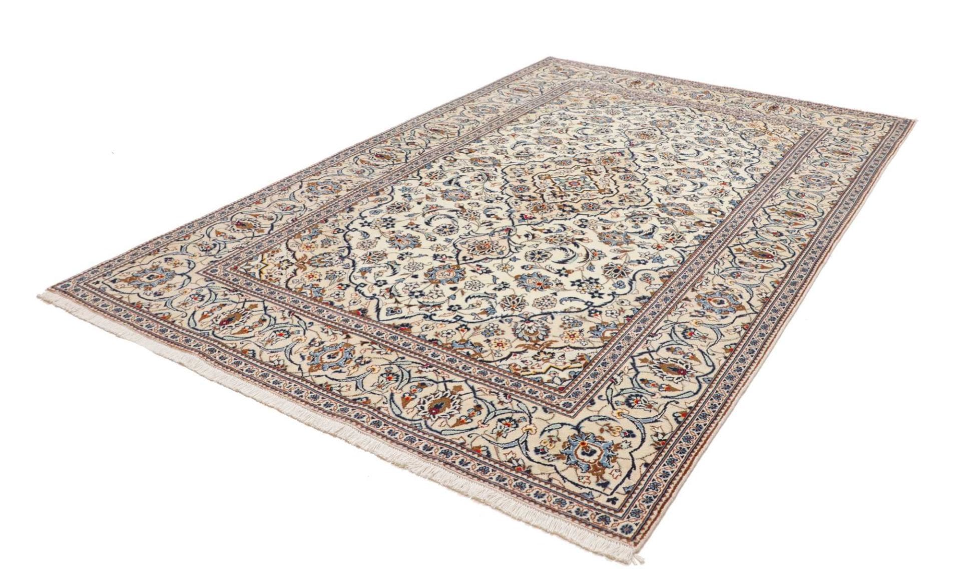 Kashan Teppich 201 x 300cm, handgeknüpft, aus Schurwolle, Perserteppich