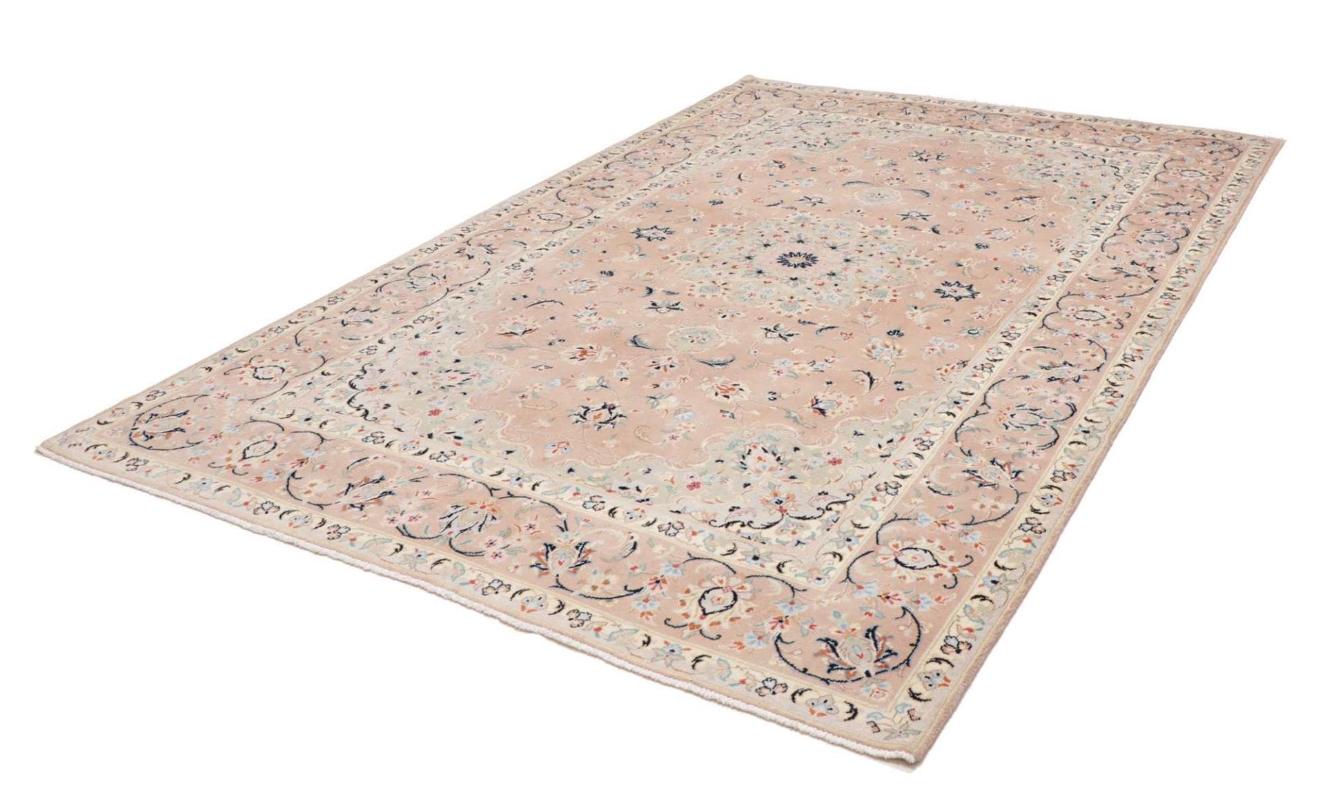 Kashan Teppich 201 x 290cm, handgeknüpft, Schurwolle, Perserteppich