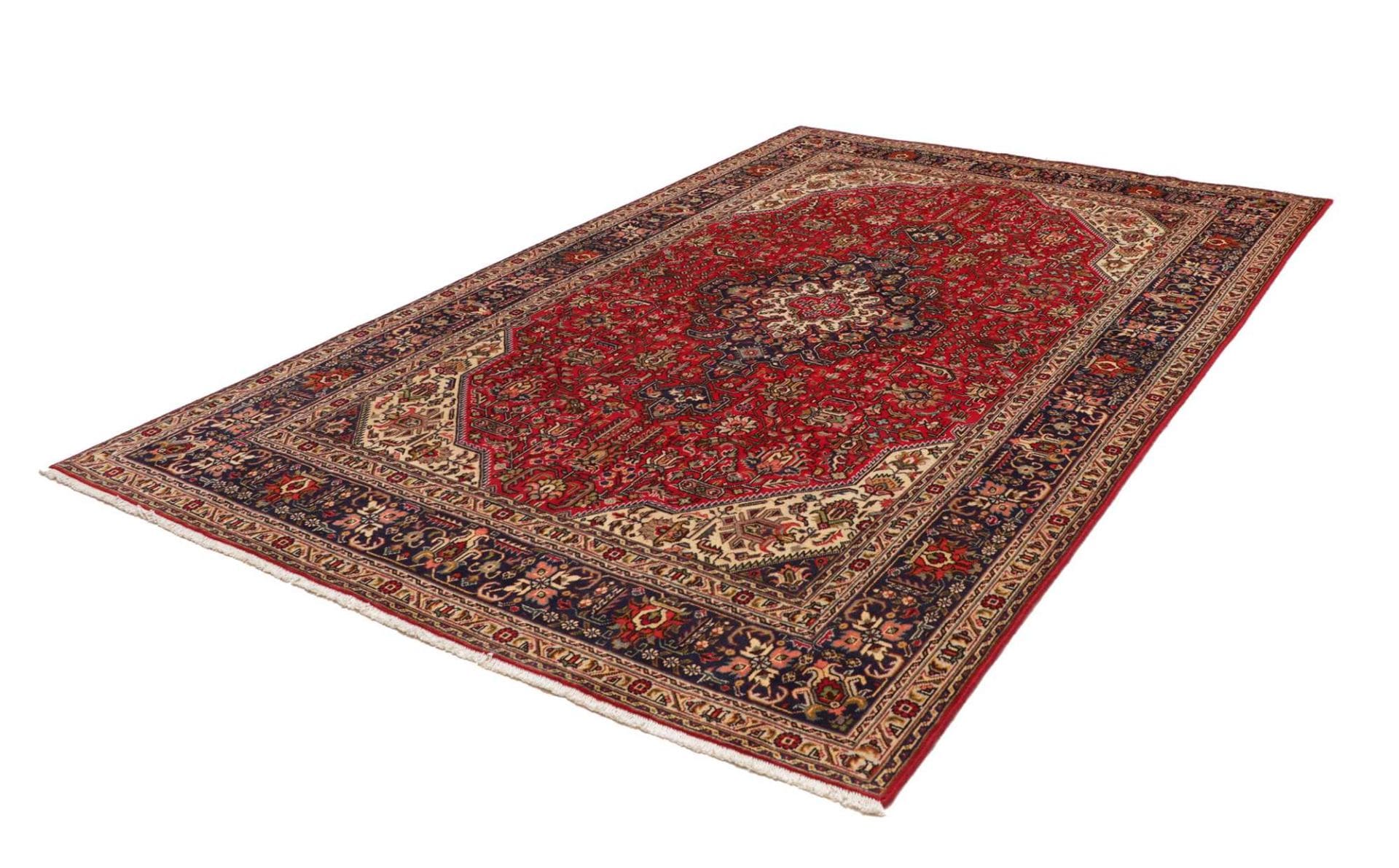 Täbriz Teppich 203 x 305cm, Schurwolle, handgeknüpft, Perserteppich