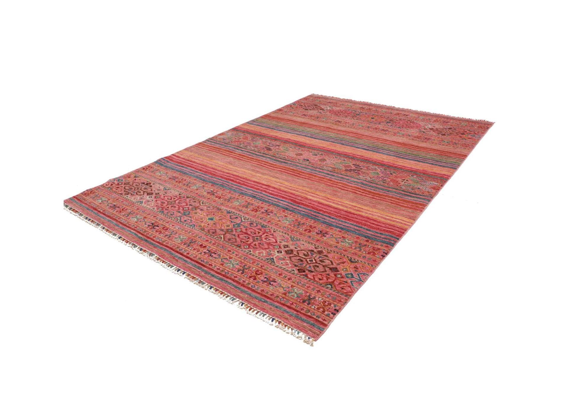 Orientteppich Samarkand 209 x 295cm handgeknüpft, Wolle, bunt