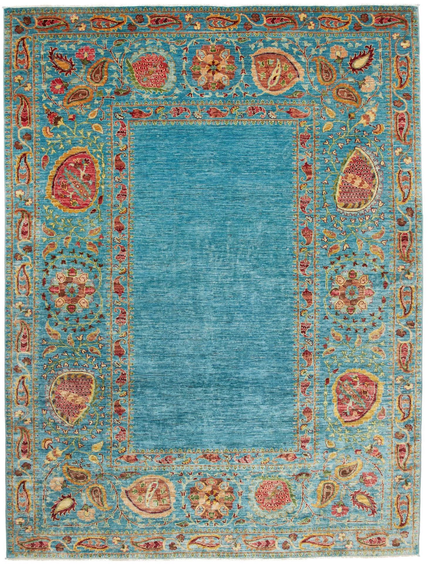 Ziegler Orientteppich 212 x 277 cm aus Schurwolle, handgeknüpft