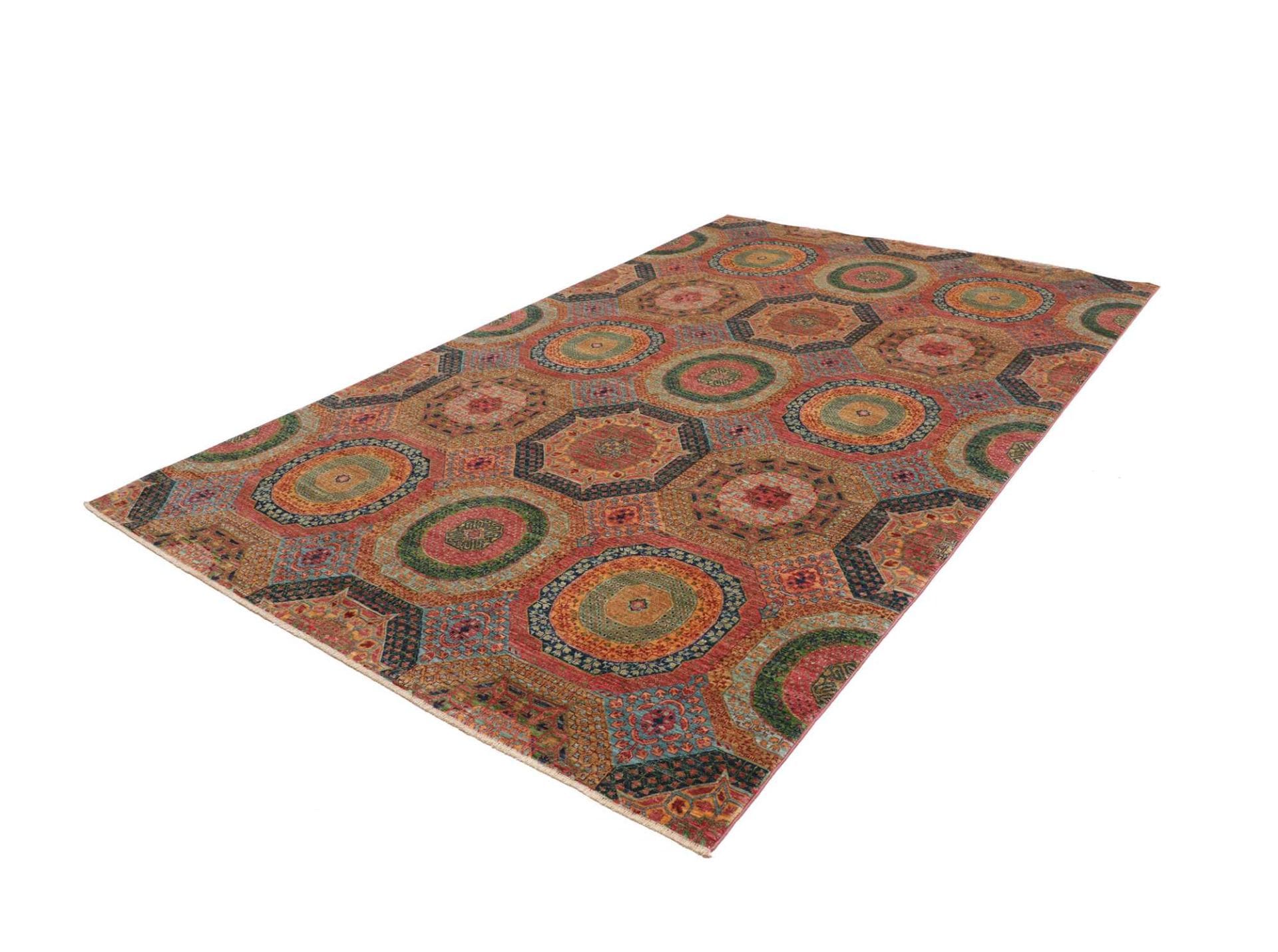 Mamluk Teppich 200 x 298cm – Handgeknüpft aus Schurwolle, Orientteppich