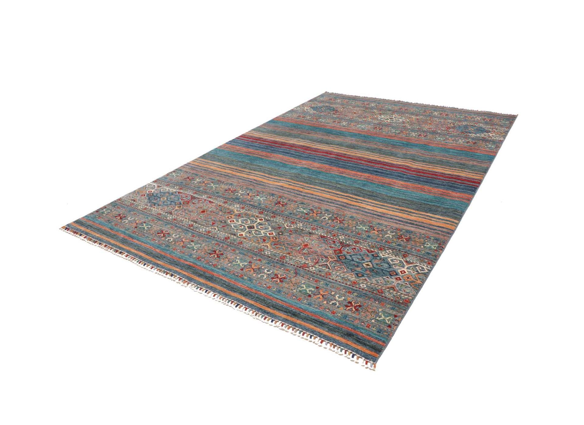 Orientteppich Samarkand 206 x 295 cm, handgeknüpft, Schurwolle