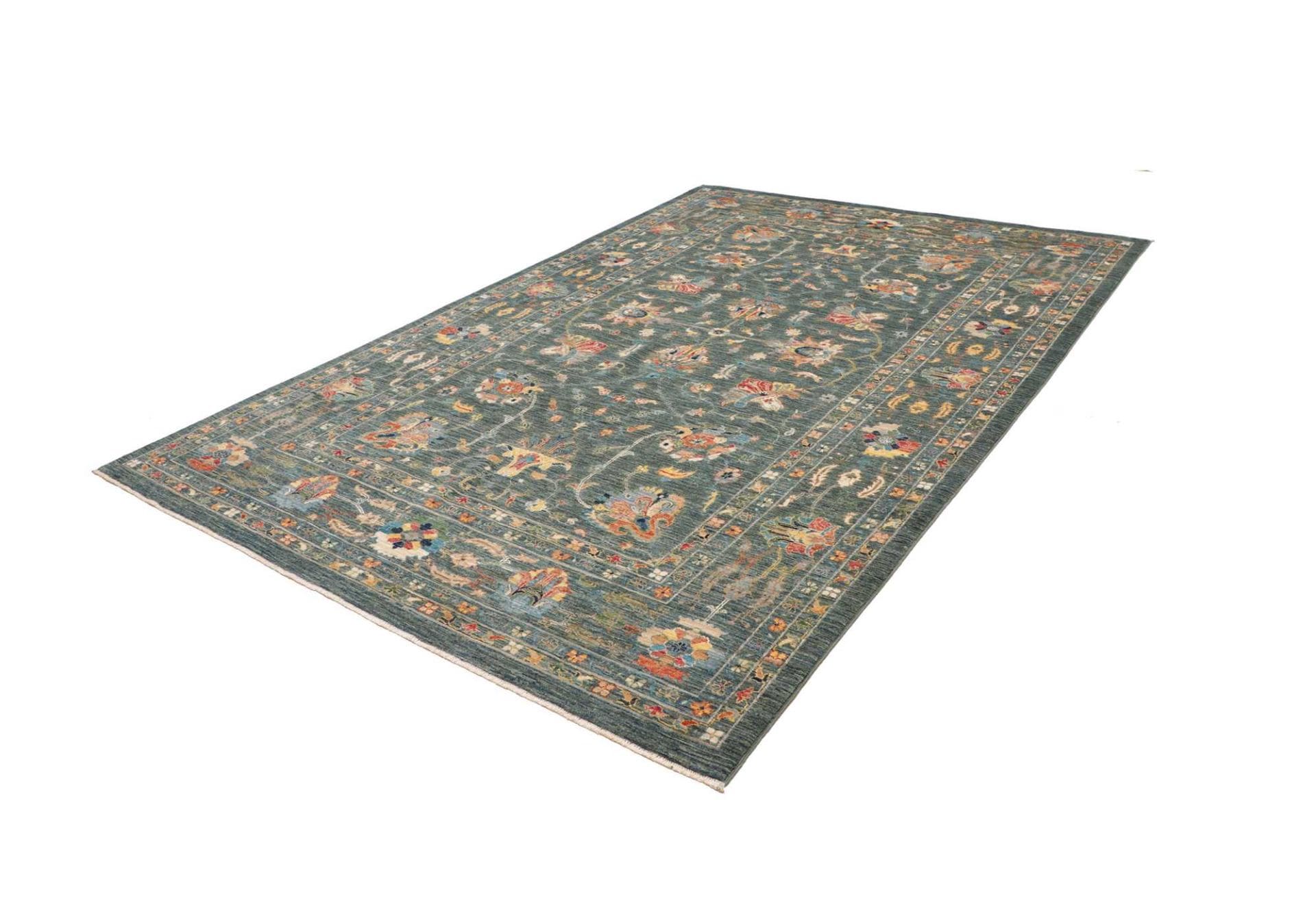 Ziegler Orientteppich 206 x 301cm aus Schurwolle, handgeknüpft