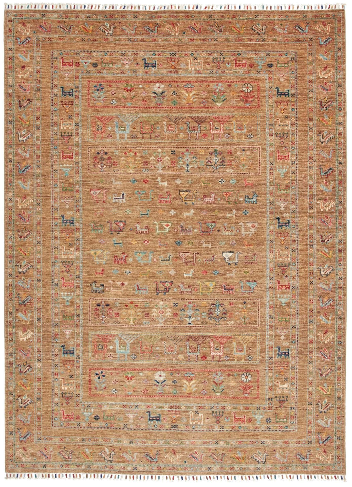 Orientteppich Samarkand 174 x 231 cm – handgeknüpft, Wolle, bunt