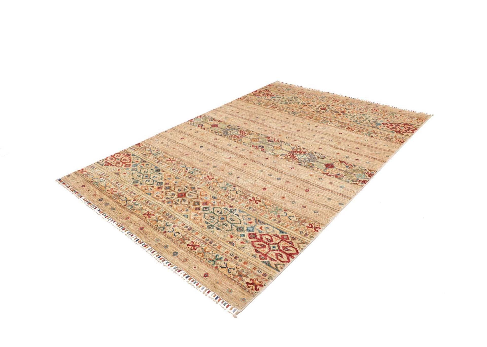 Samarkand Orientteppich 176 x 246cm, handgeknüpft, Schurwolle