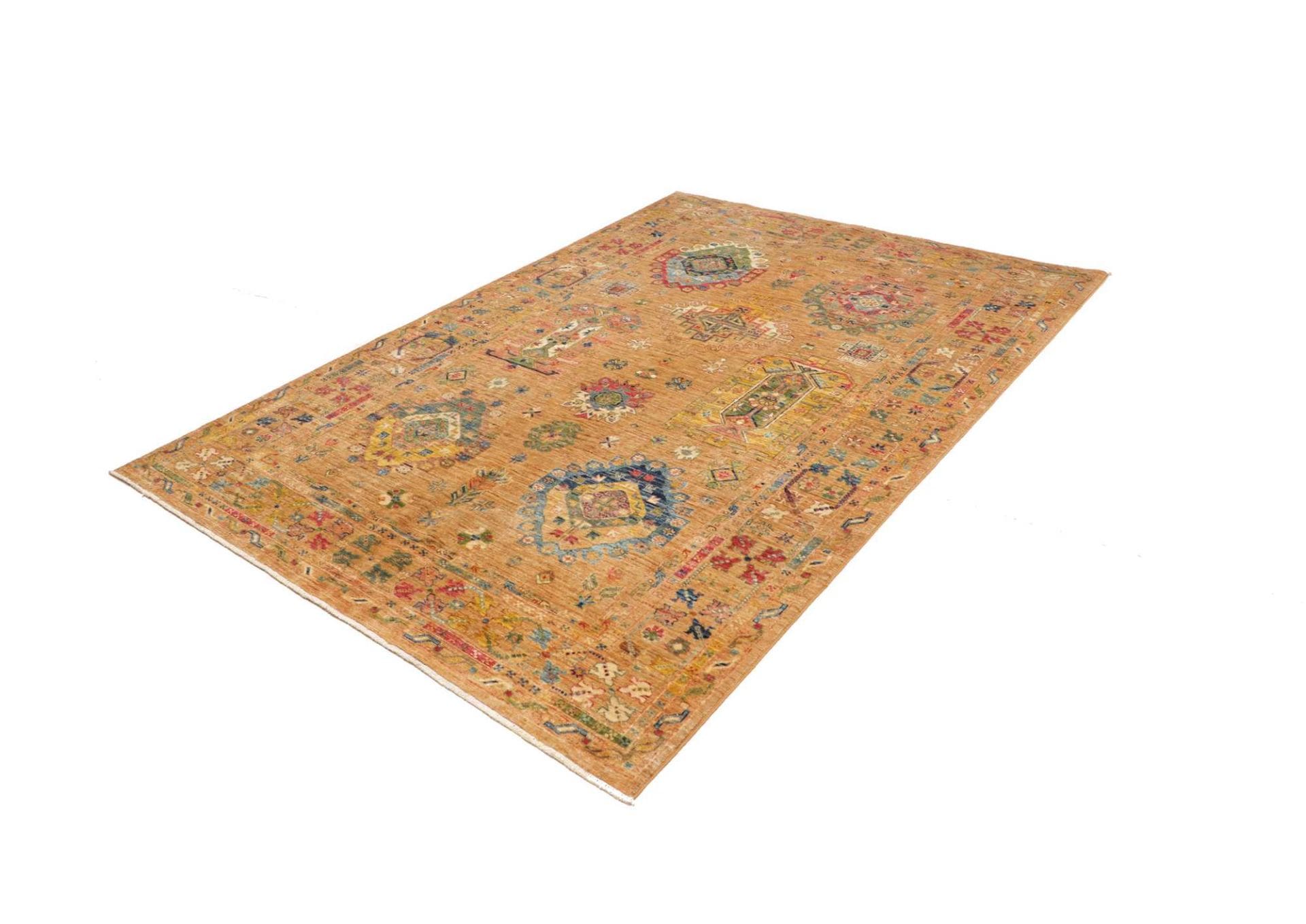 Samarkand Orientteppich 173 x 235 cm, handgeknüpft, Wolle
