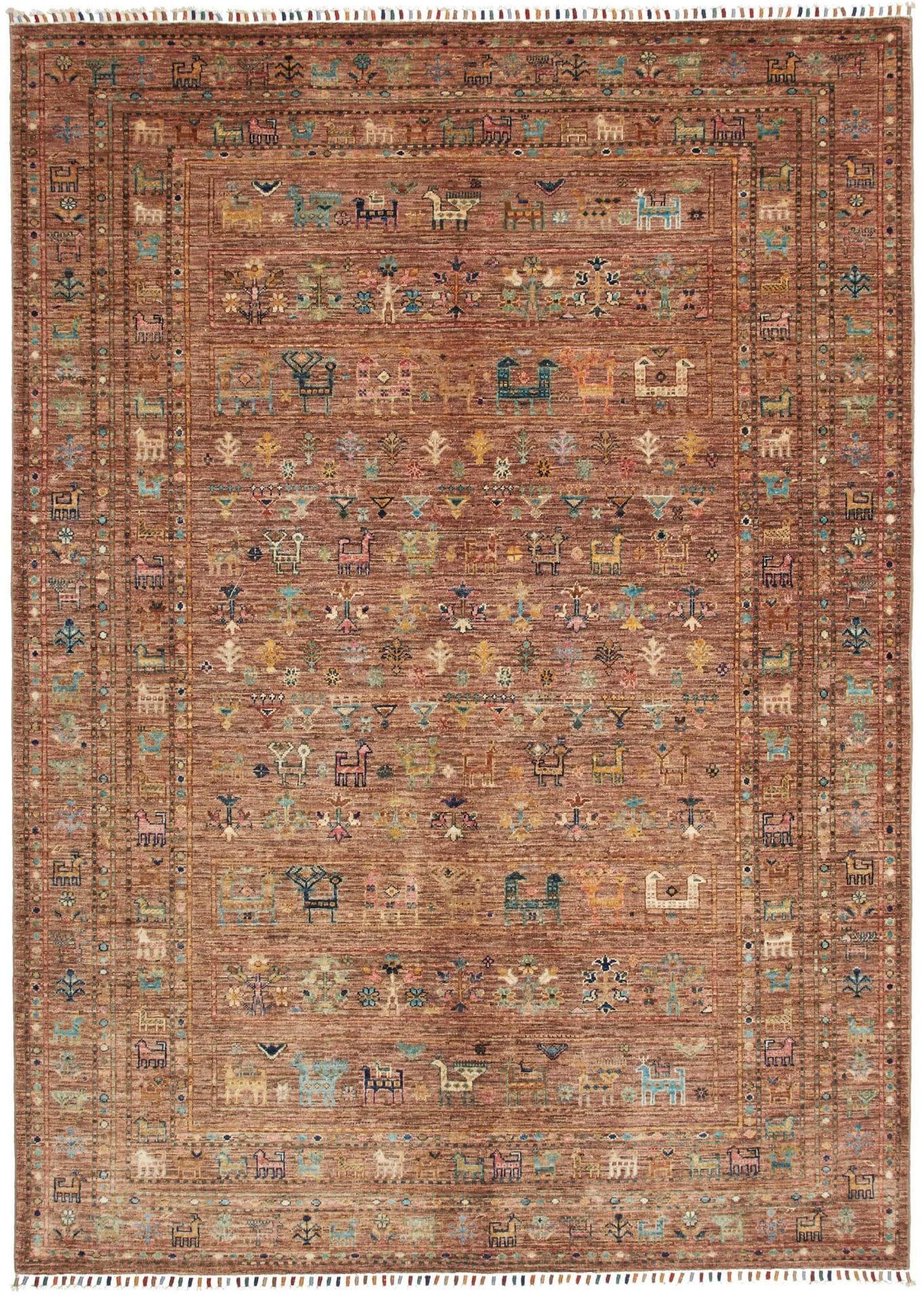 Orientteppich Samarkand 173 x 240cm aus Schurwolle, handgeknüpft