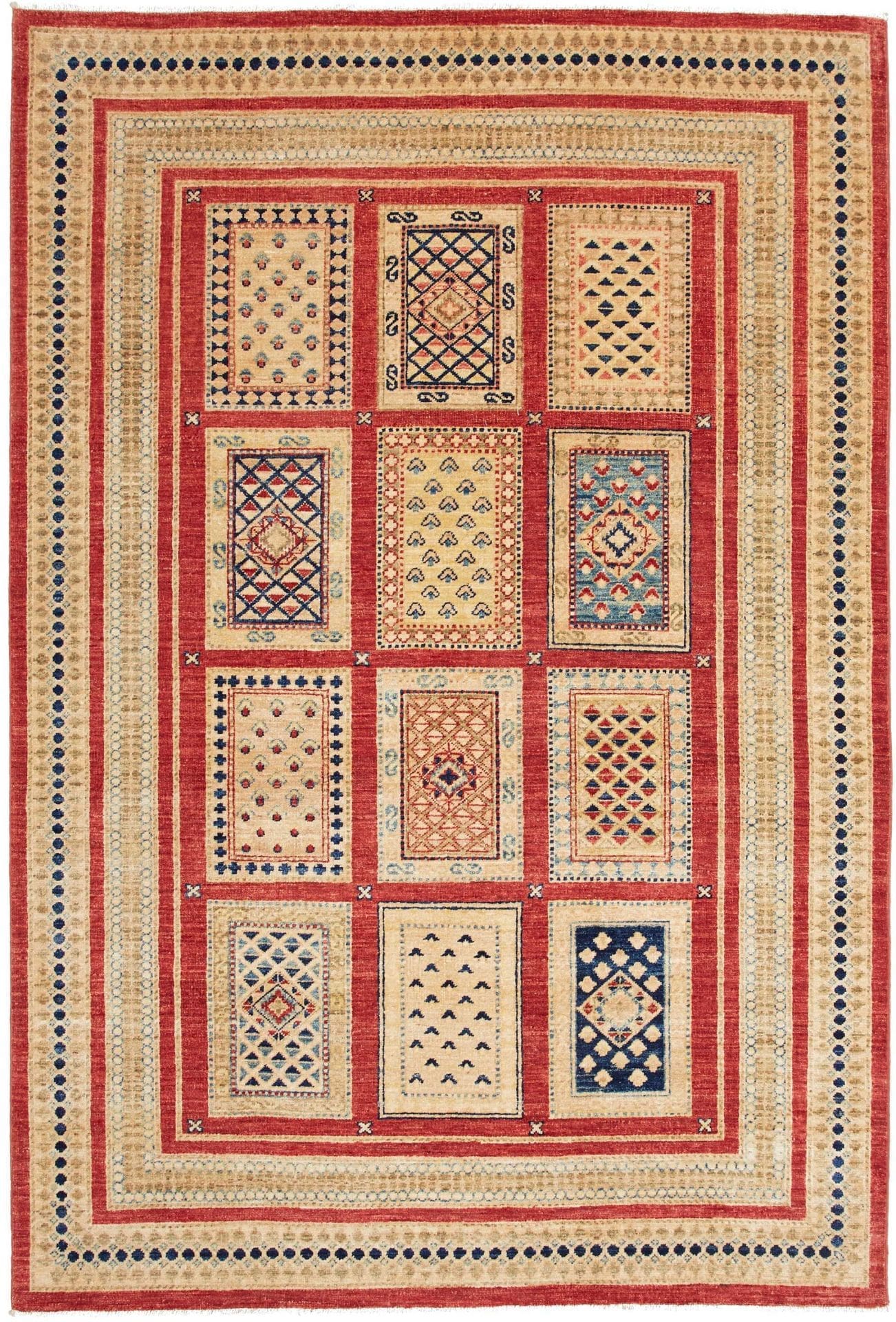 Bachtiar Orientteppich 156 x 225cm aus Schurwolle, handgeknüpft