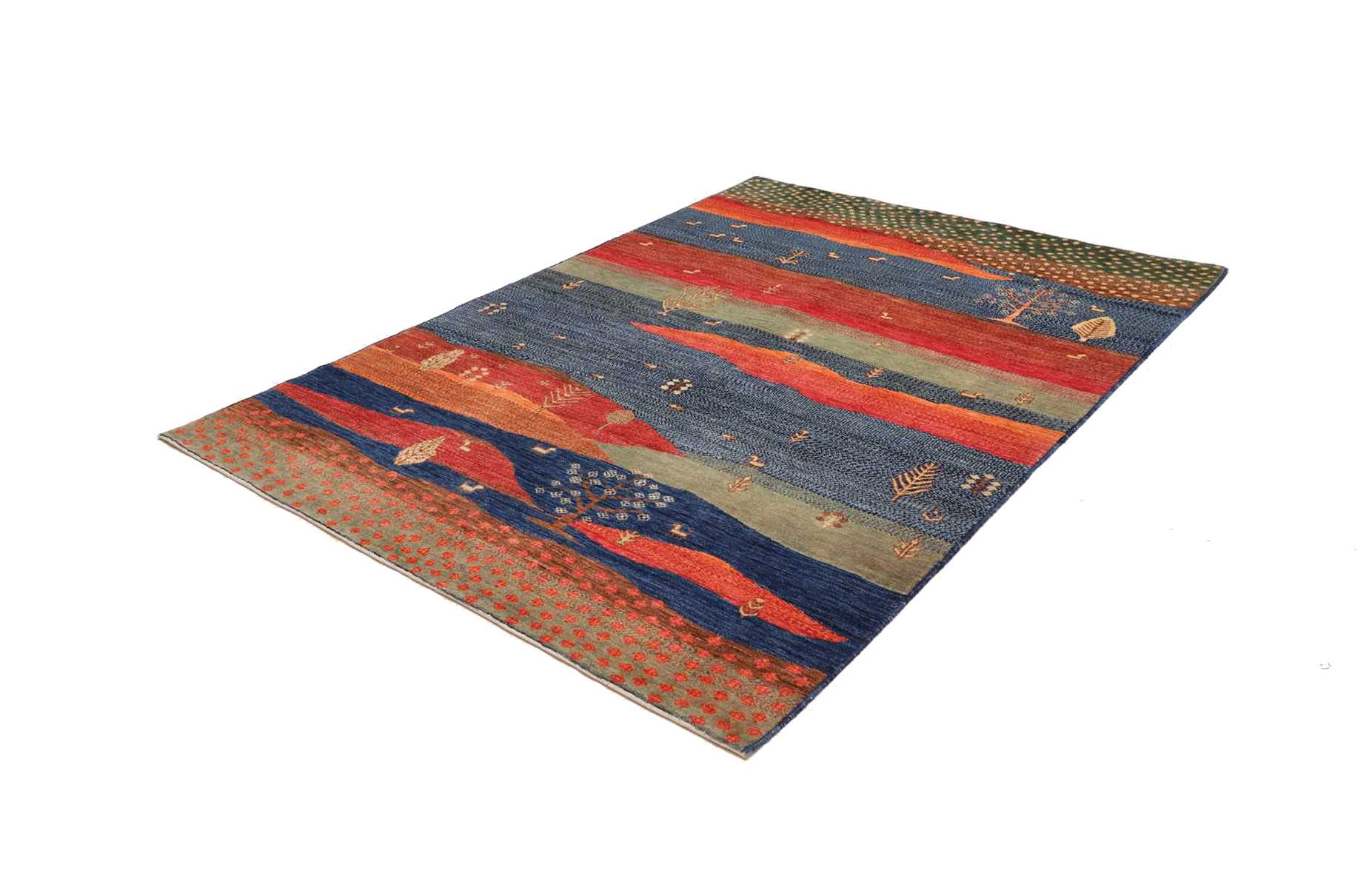 Loribaft Orientteppich 173 x 230 cm aus Schurwolle, handgeknüpft