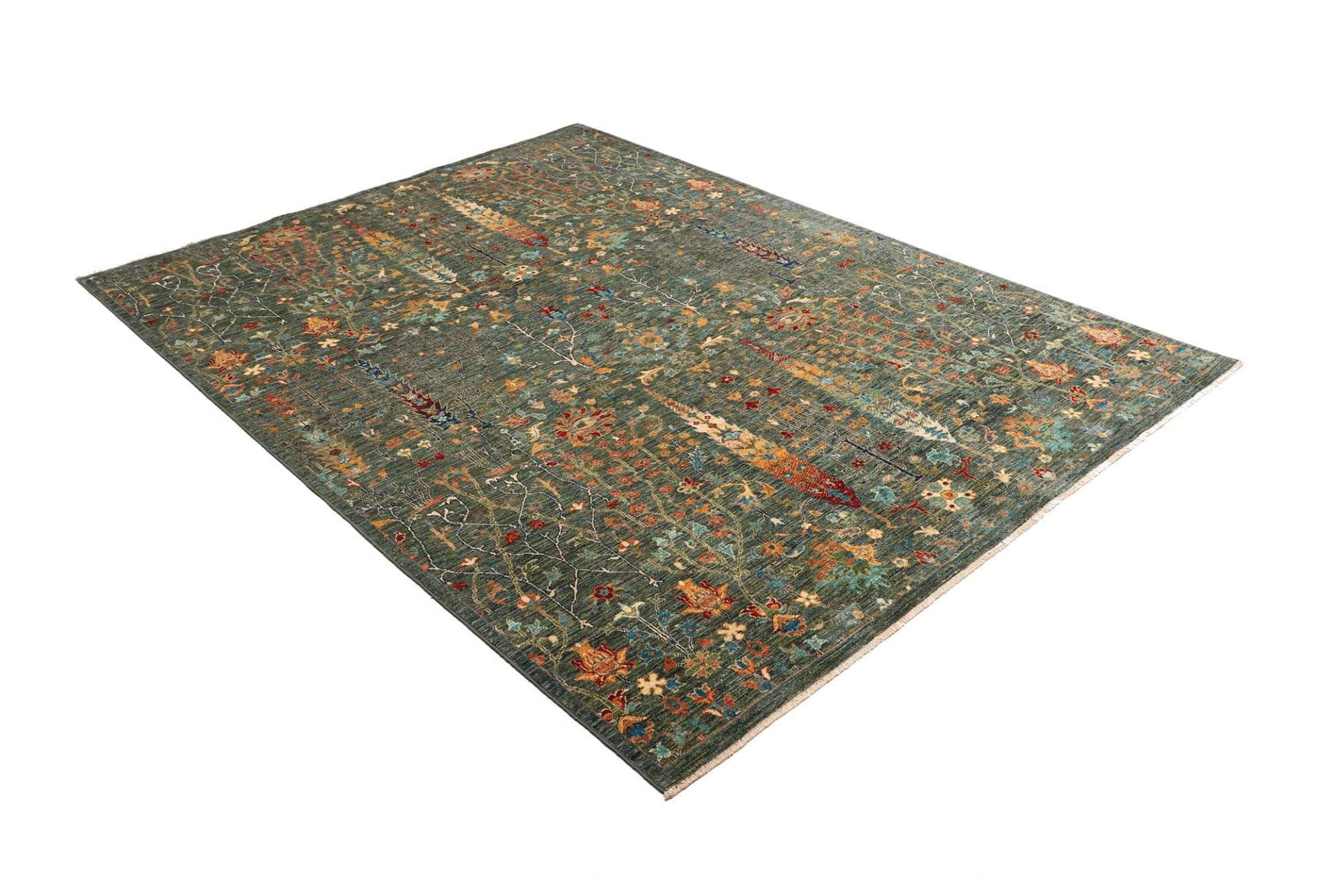 Orientteppich Samarkand 175 x 232 cm, handgeknüpft, Schurwolle