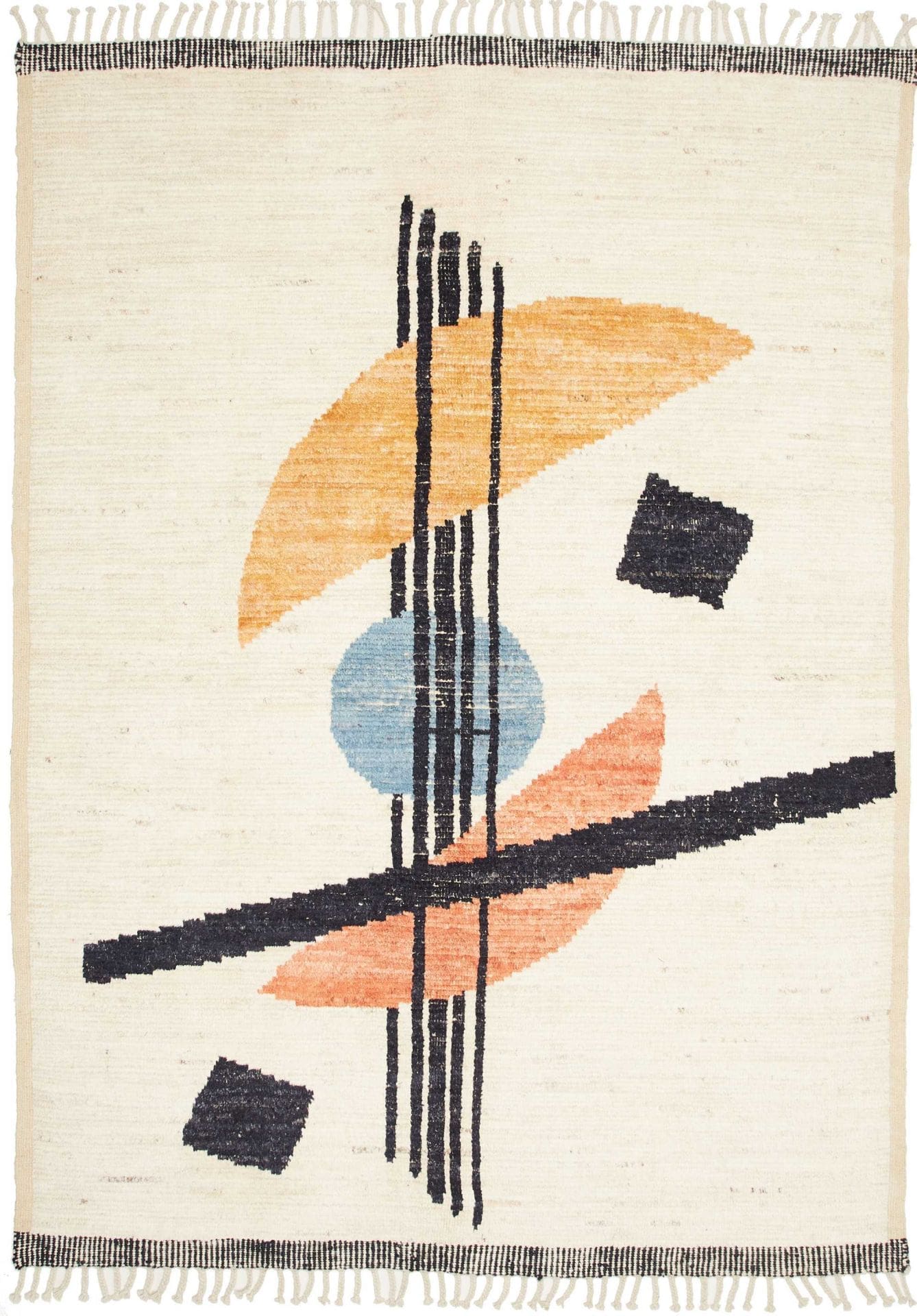 Berber Teppich 180 x 245cm aus Schurwolle – handgeknüpft, weich