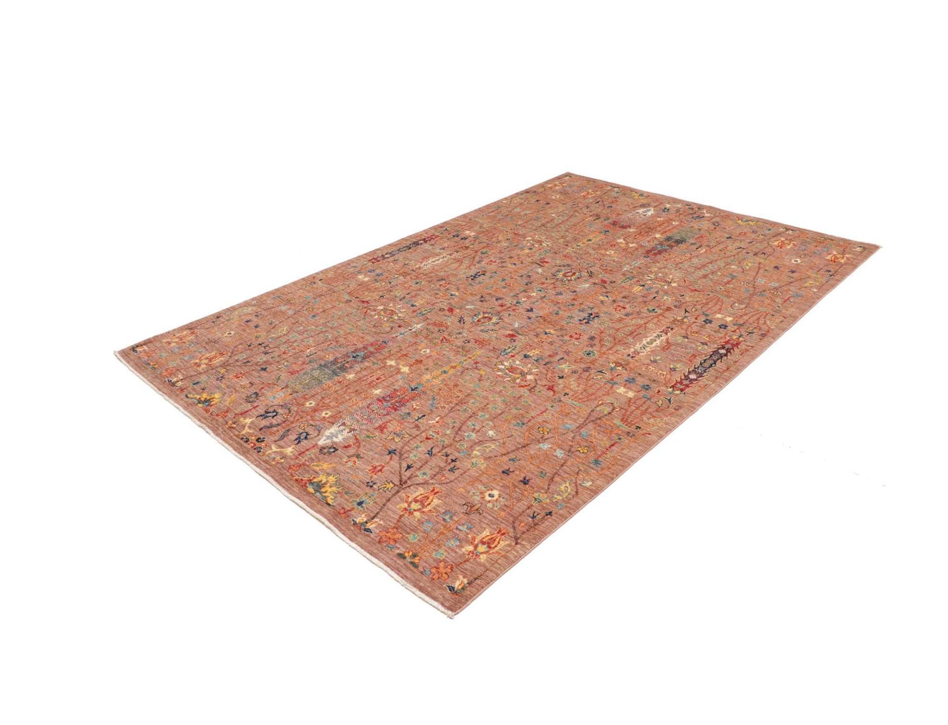 Orientteppich Samarkand 170 x 237cm, Handgeknüpft, Schurwolle