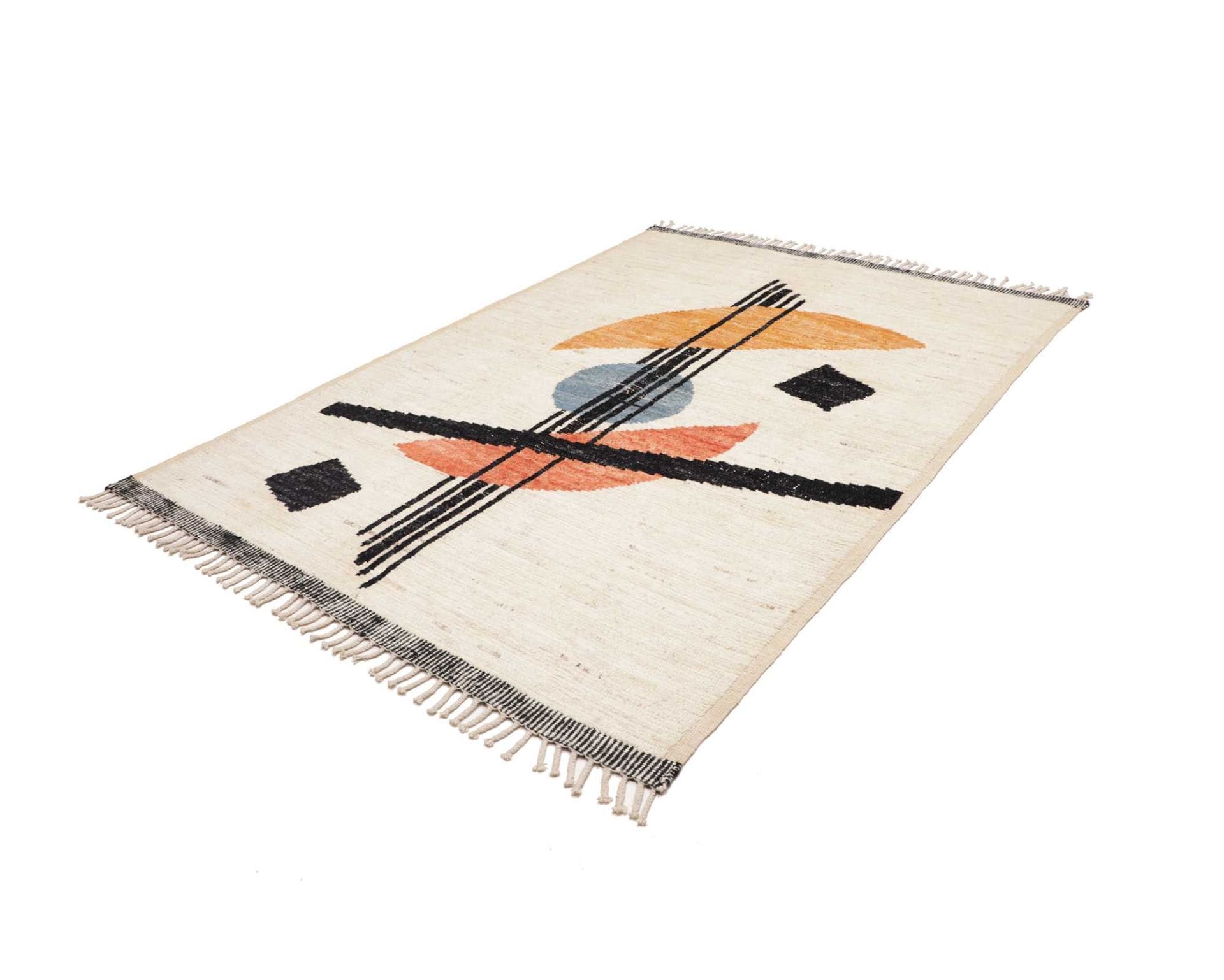 Berber Teppich 180 x 245cm aus Schurwolle – handgeknüpft, weich