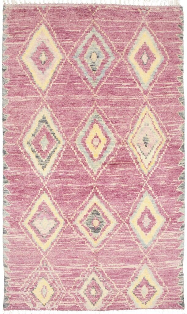 Orientteppich Berber 148 x 252 cm, hohe Knotendichte, handgeknüpft