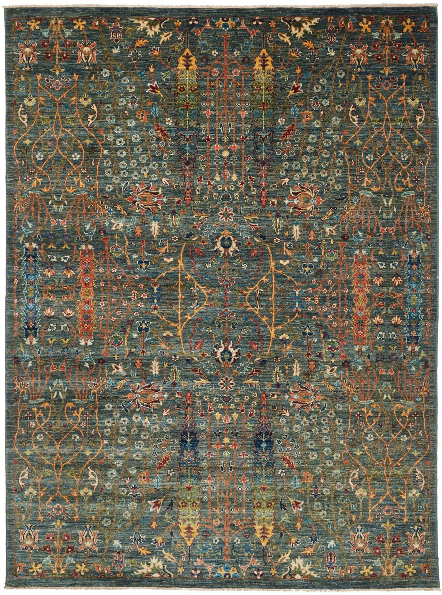 Samarkand Orientteppich 177 x 233 cm, Schurwolle, handgeknüpft