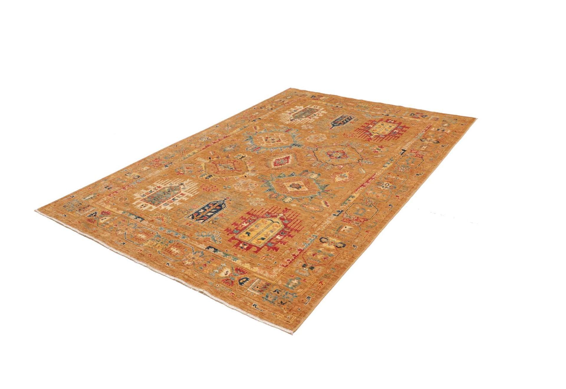 Orientteppich Samarkand 172 x 241 cm, handgeknüpft, Wolle, bunt