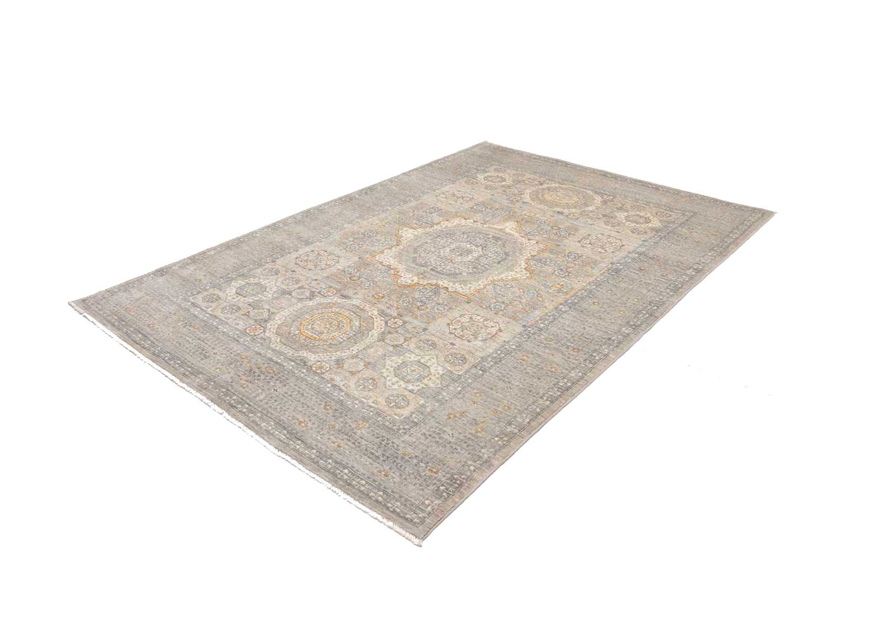 Mamluk Orientteppich 173 x 240cm aus Schurwolle, handgeknüpft