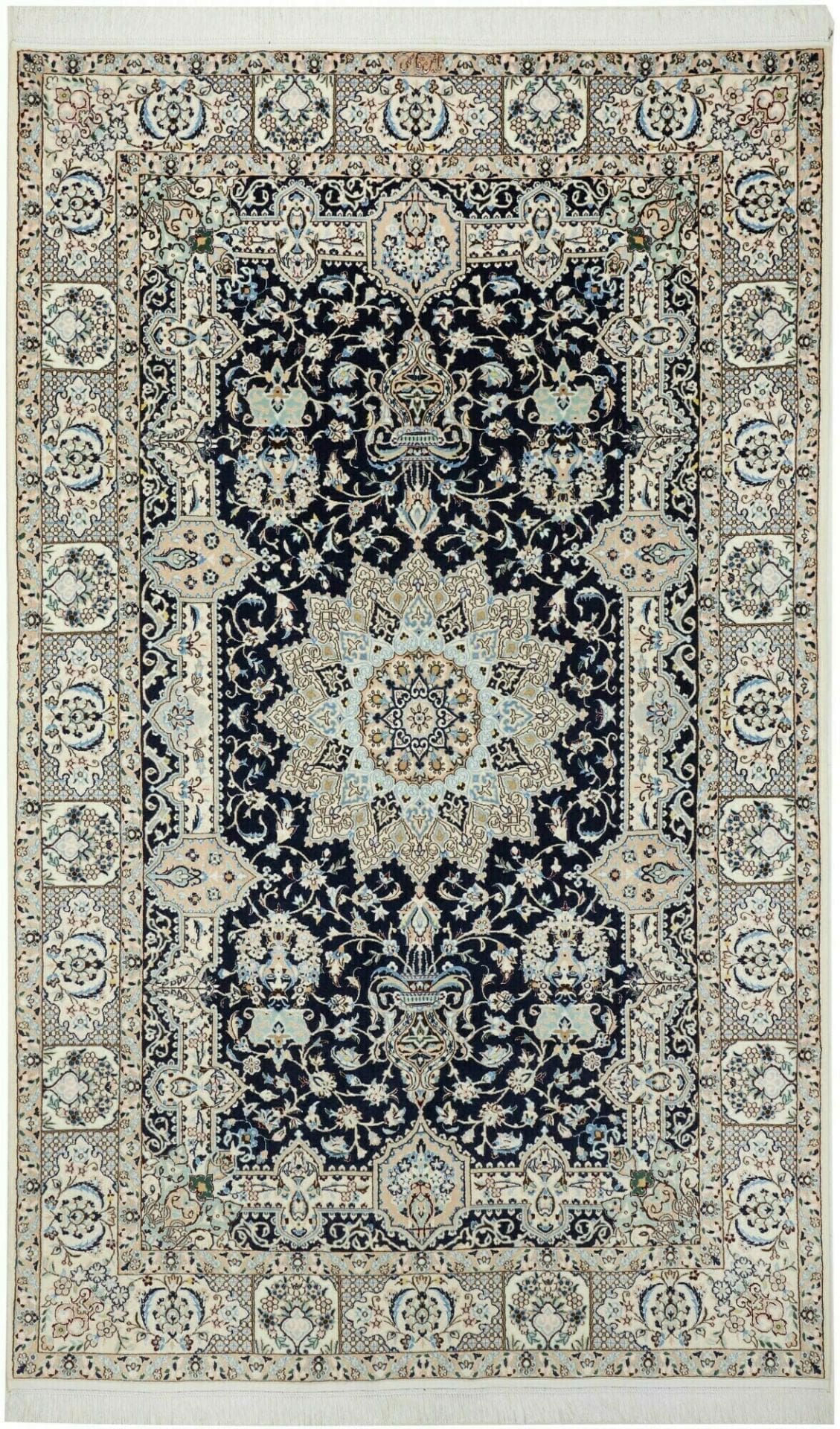 Nain 6La 157 x 256cm Perserteppich handgeknüpft, florales Muster