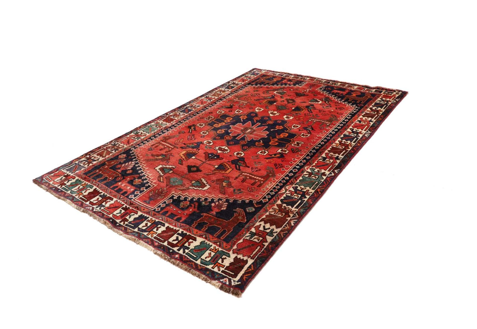 Shiraz Teppich 175 x 260 cm – Handgeknüpft aus Schurwolle, Perserteppich