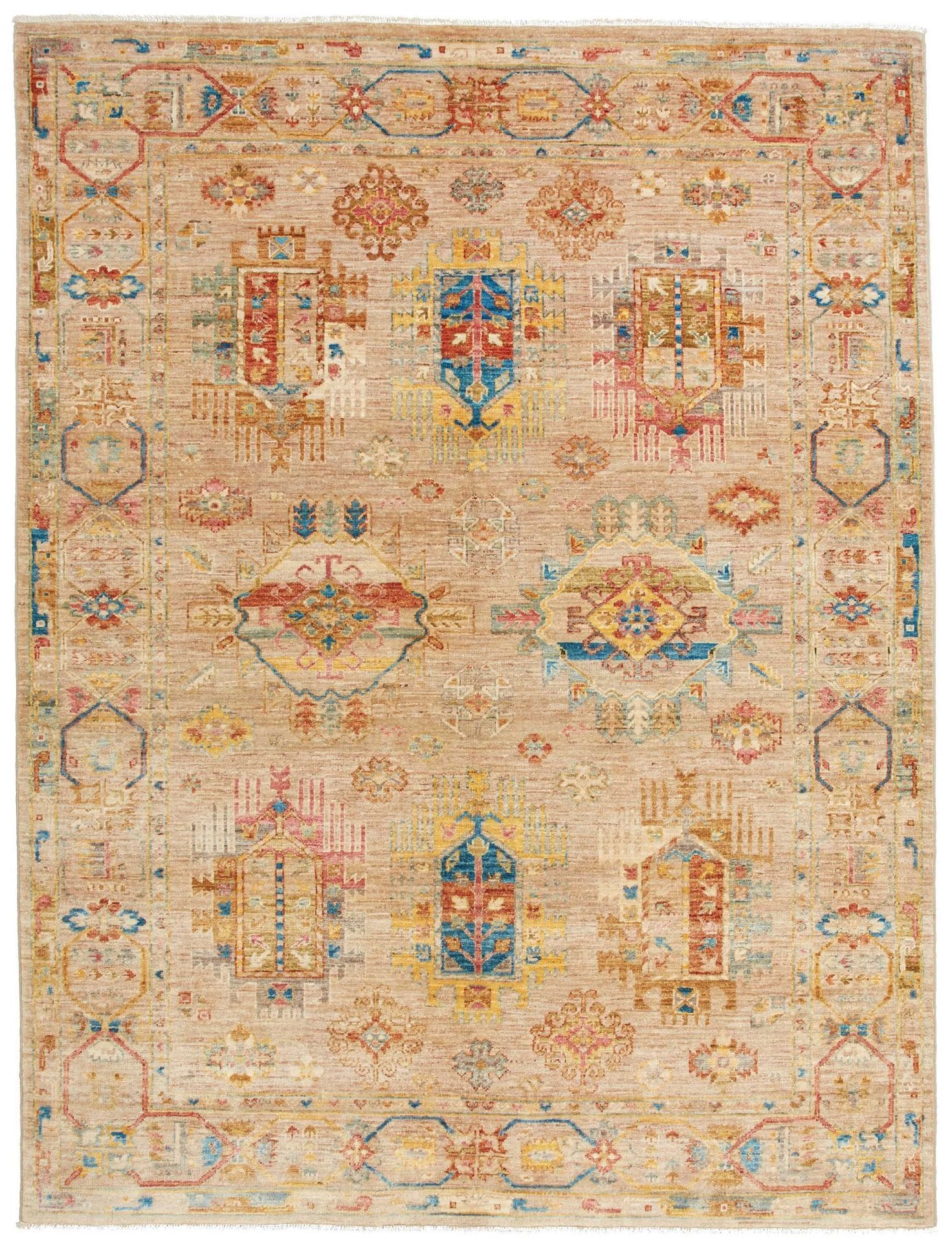 Samarkand Orientteppich 153 x 197cm, handgeknüpft, Wolle