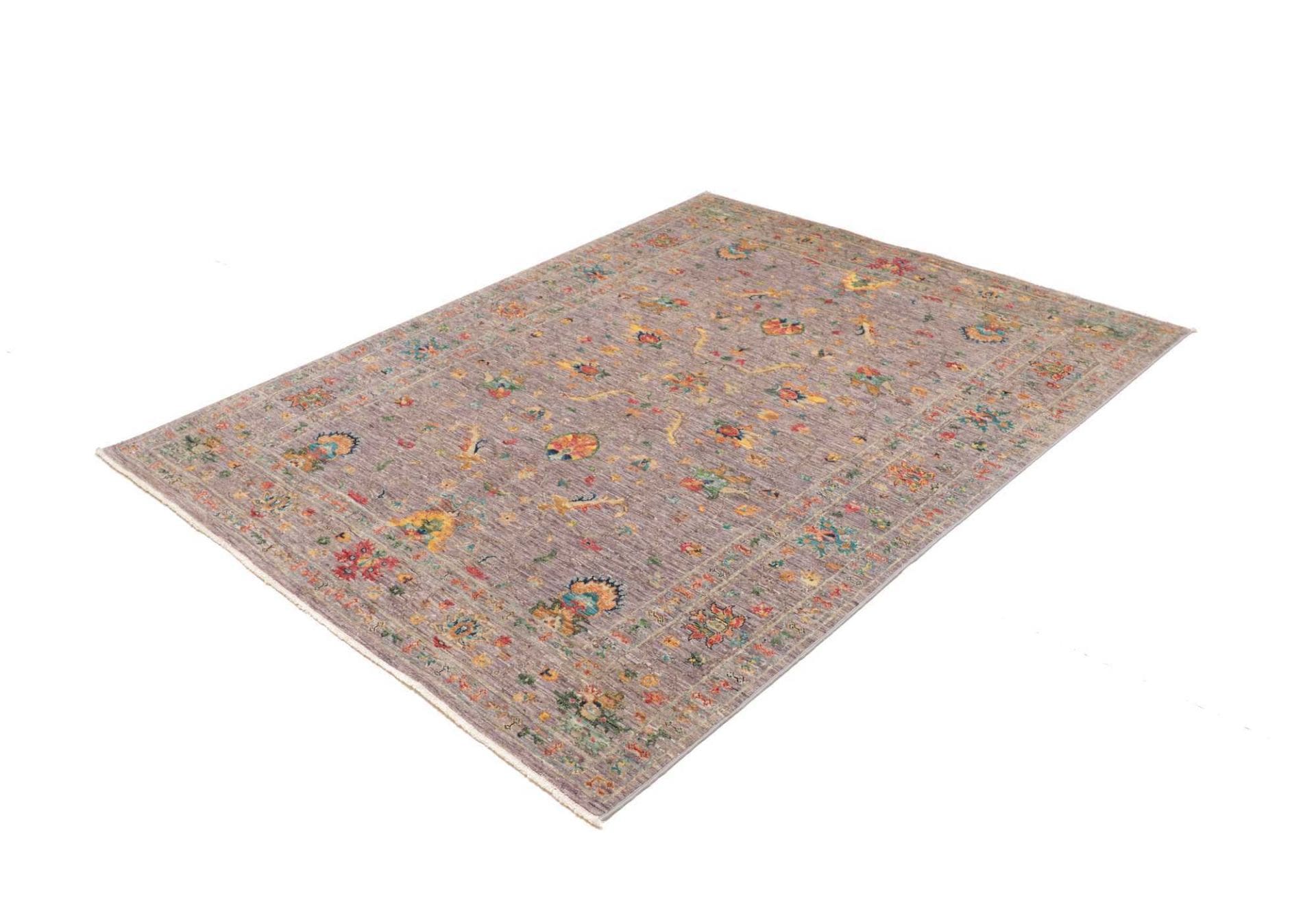 Ziegler Teppich 155 x 196cm aus Schurwolle, handgeknüpft, Orientteppich